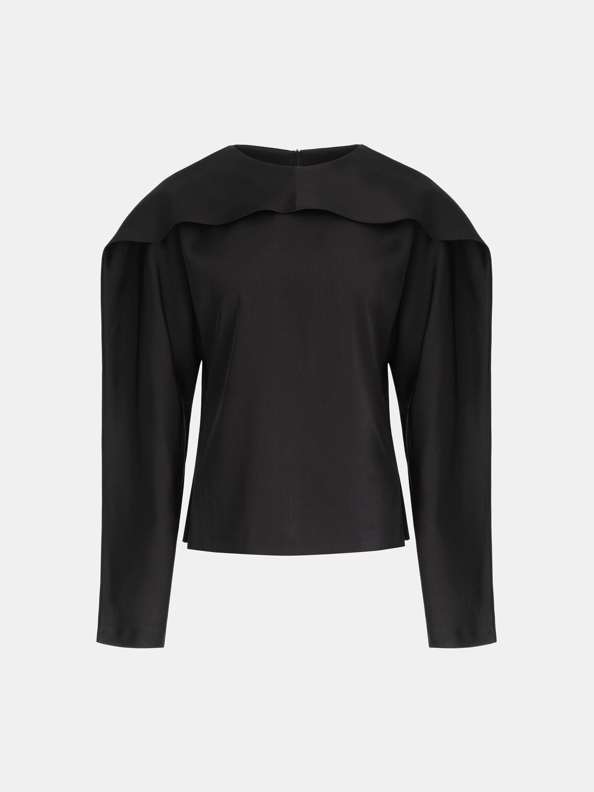 Onelle Fluid Satin Blouse, Black