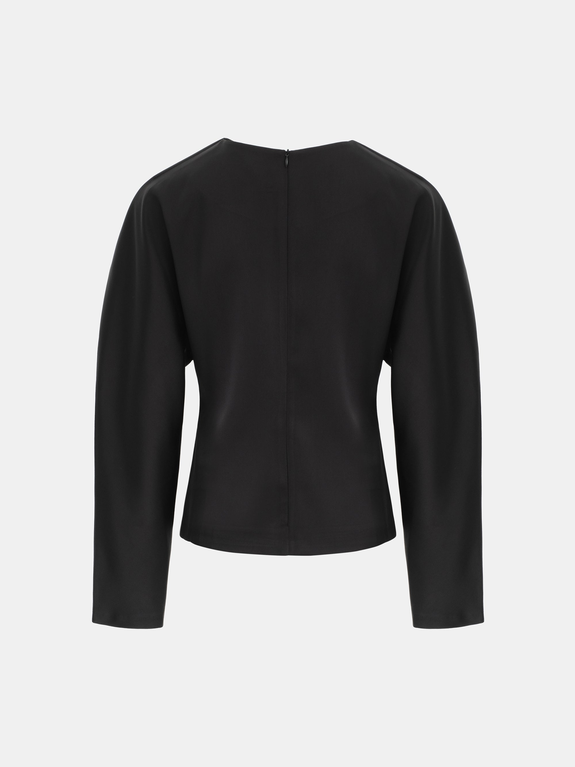 Onelle Fluid Satin Blouse, Black