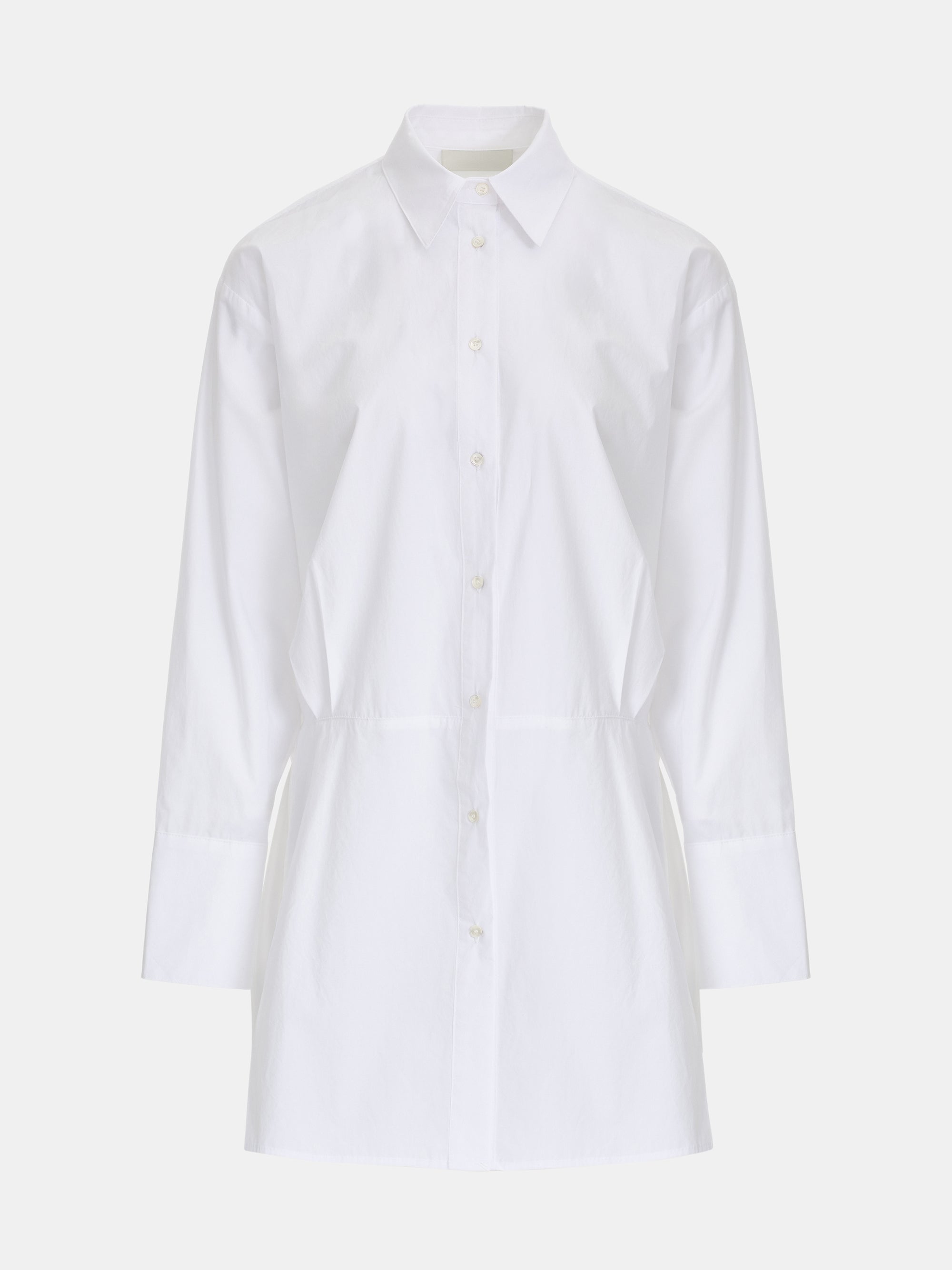 Button-Up Shirt Dress, Ivory