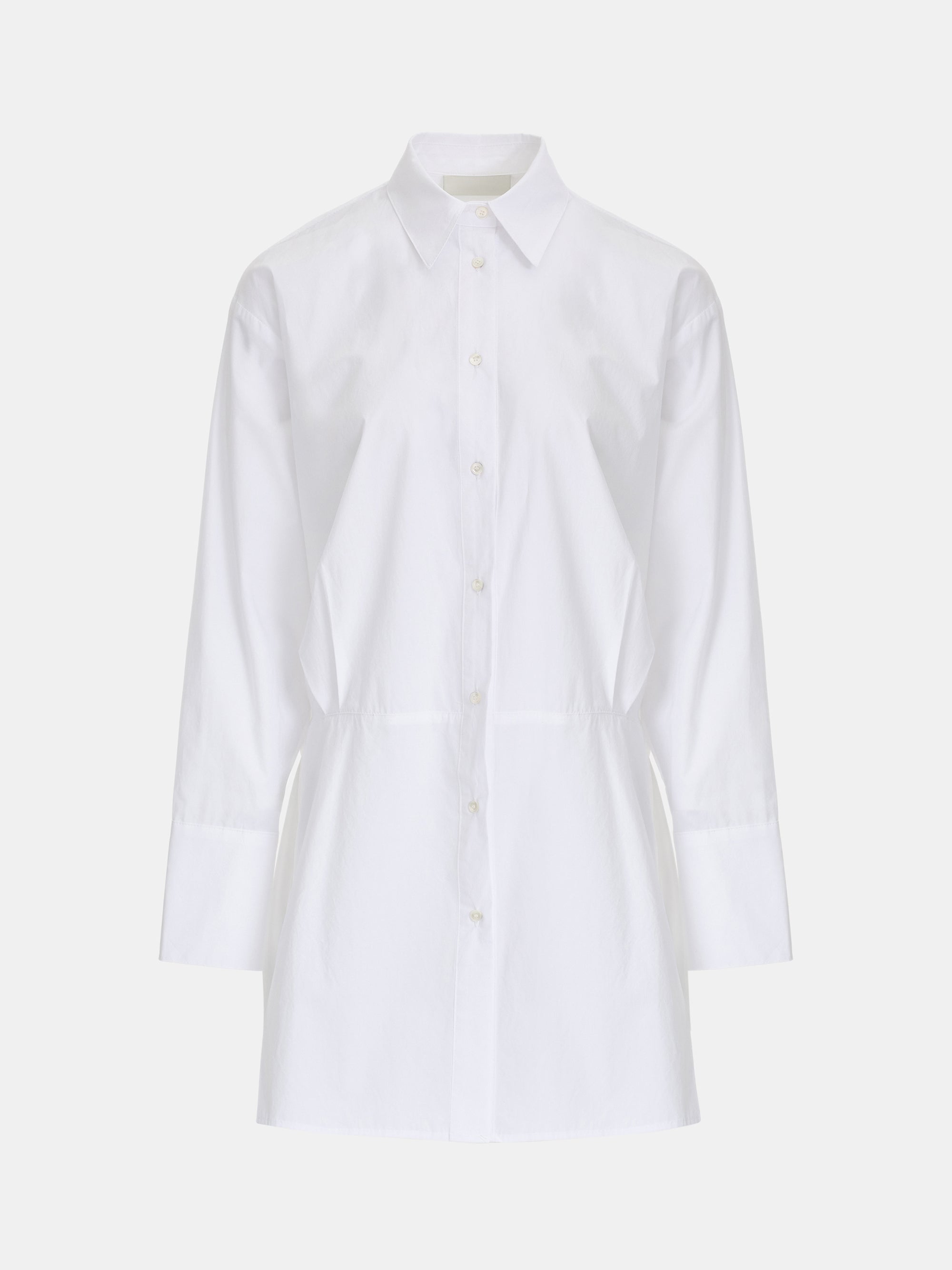 Button-Up Shirt Dress, Ivory