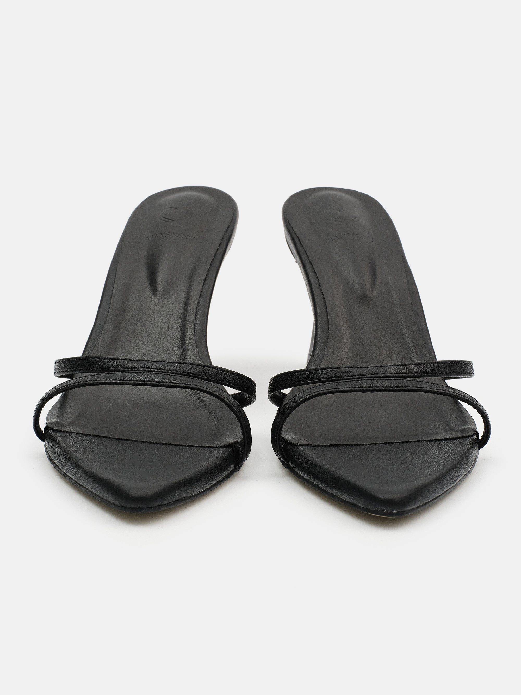 Stiletto Heeled Mules, Black