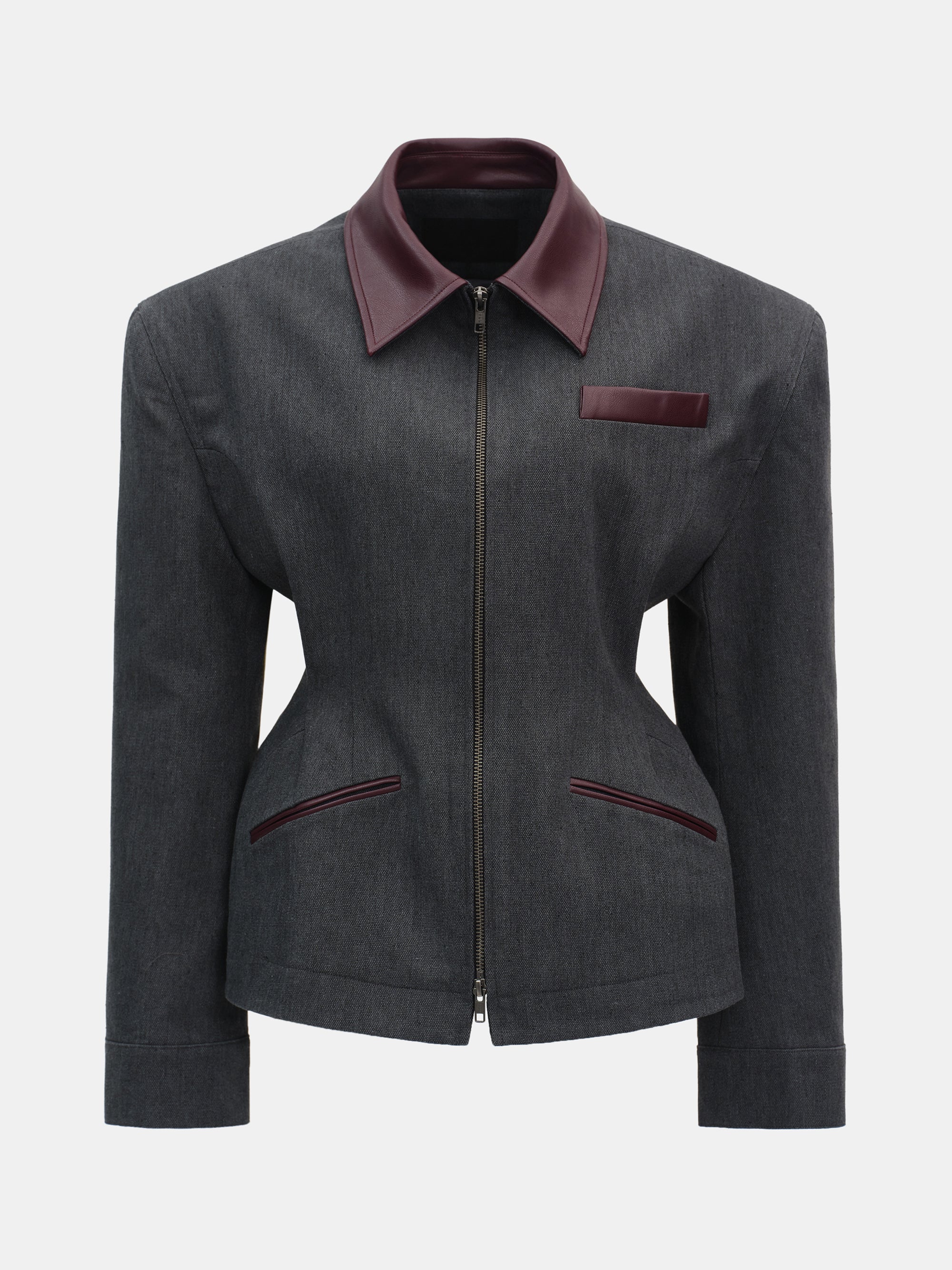 Vesta Hourglass Canvas Work Jacket, Ebony