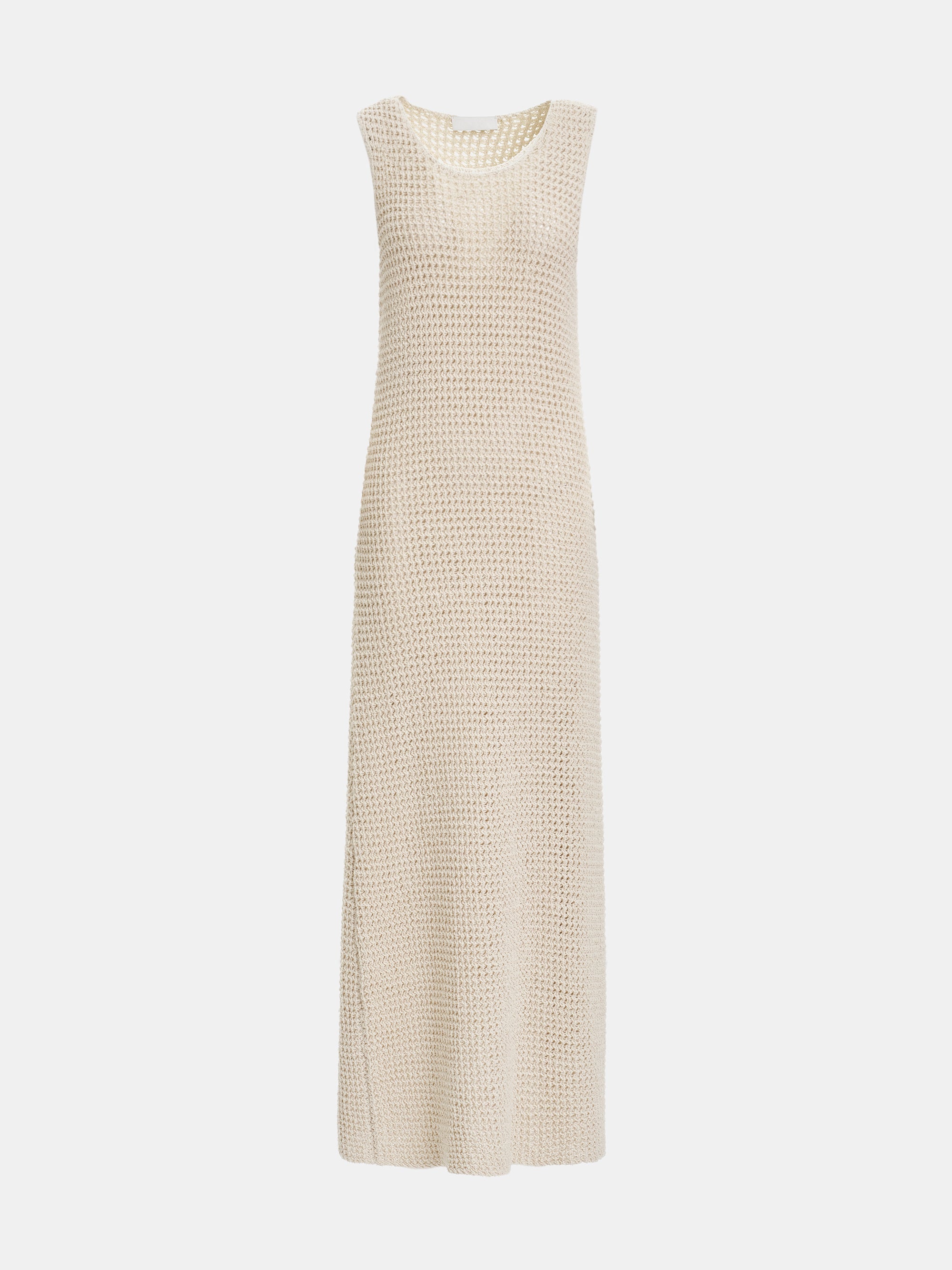 Crochet Maxi Dress, Natural