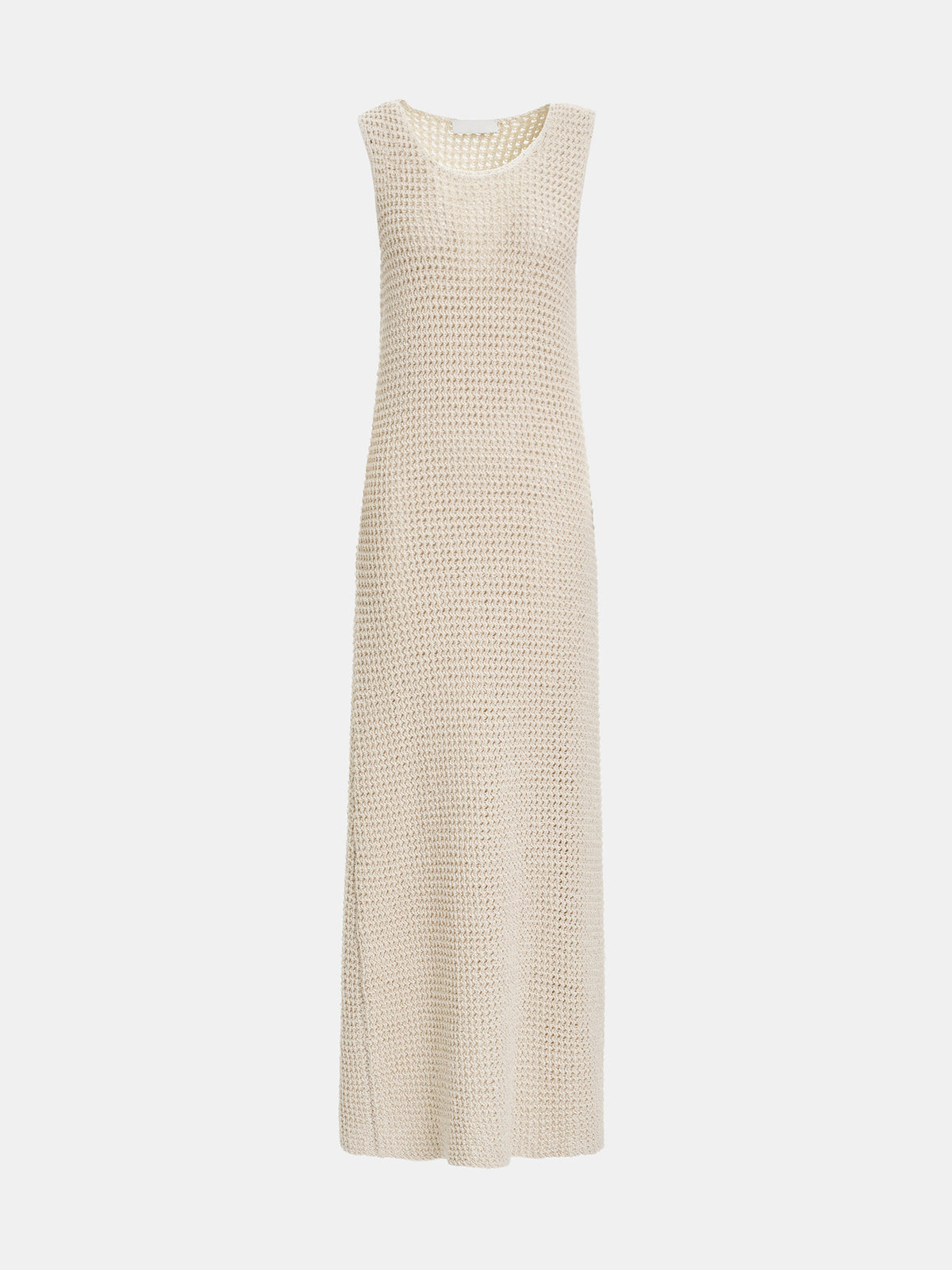 Veronica Crochet Maxi Dress, Natural