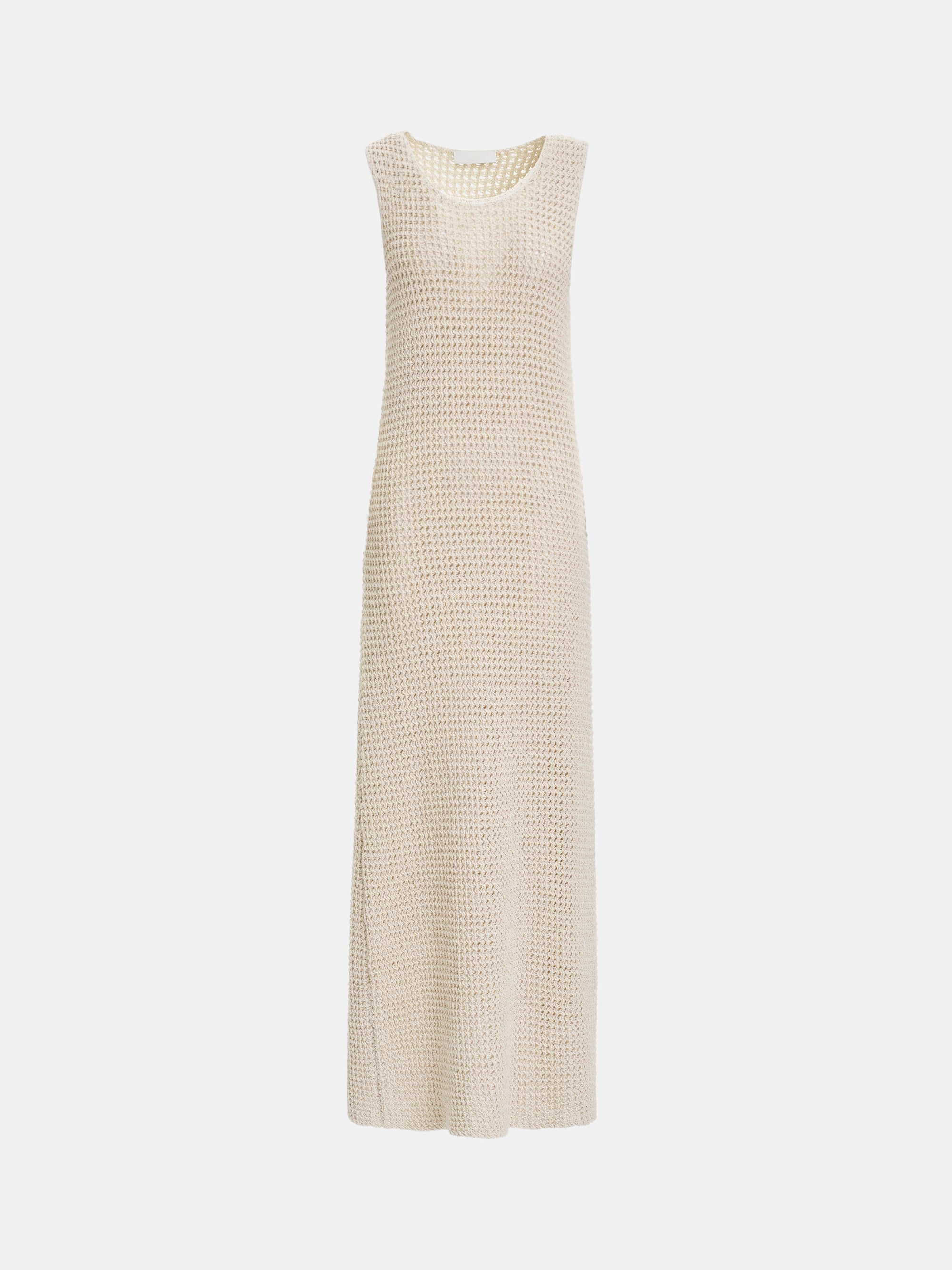 Veronica Crochet Maxi Dress, Natural