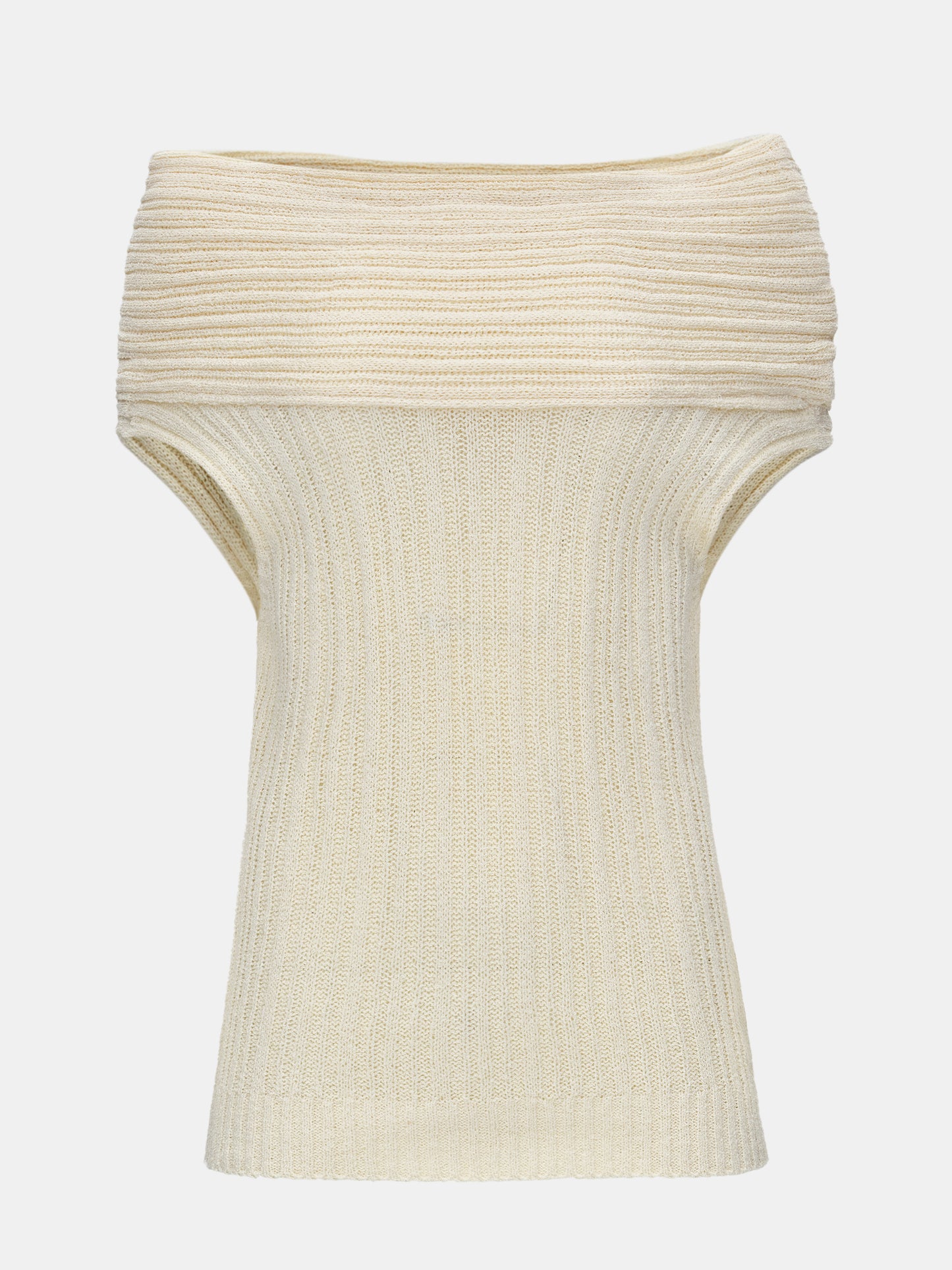 Becca Sleeveless High Roll Knit, Birch