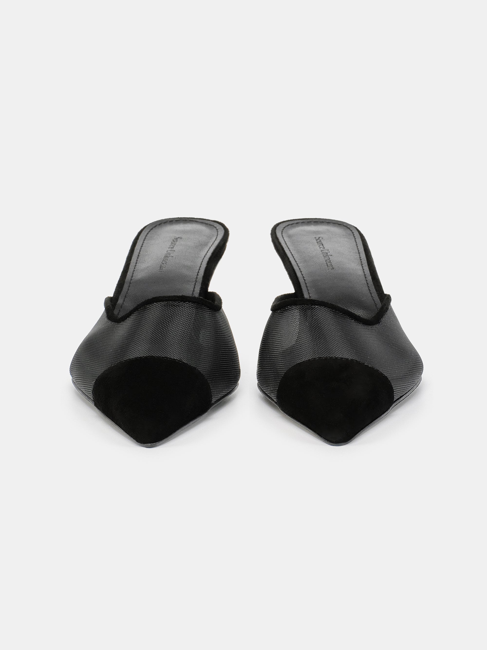 Harper Mesh Mules, Black