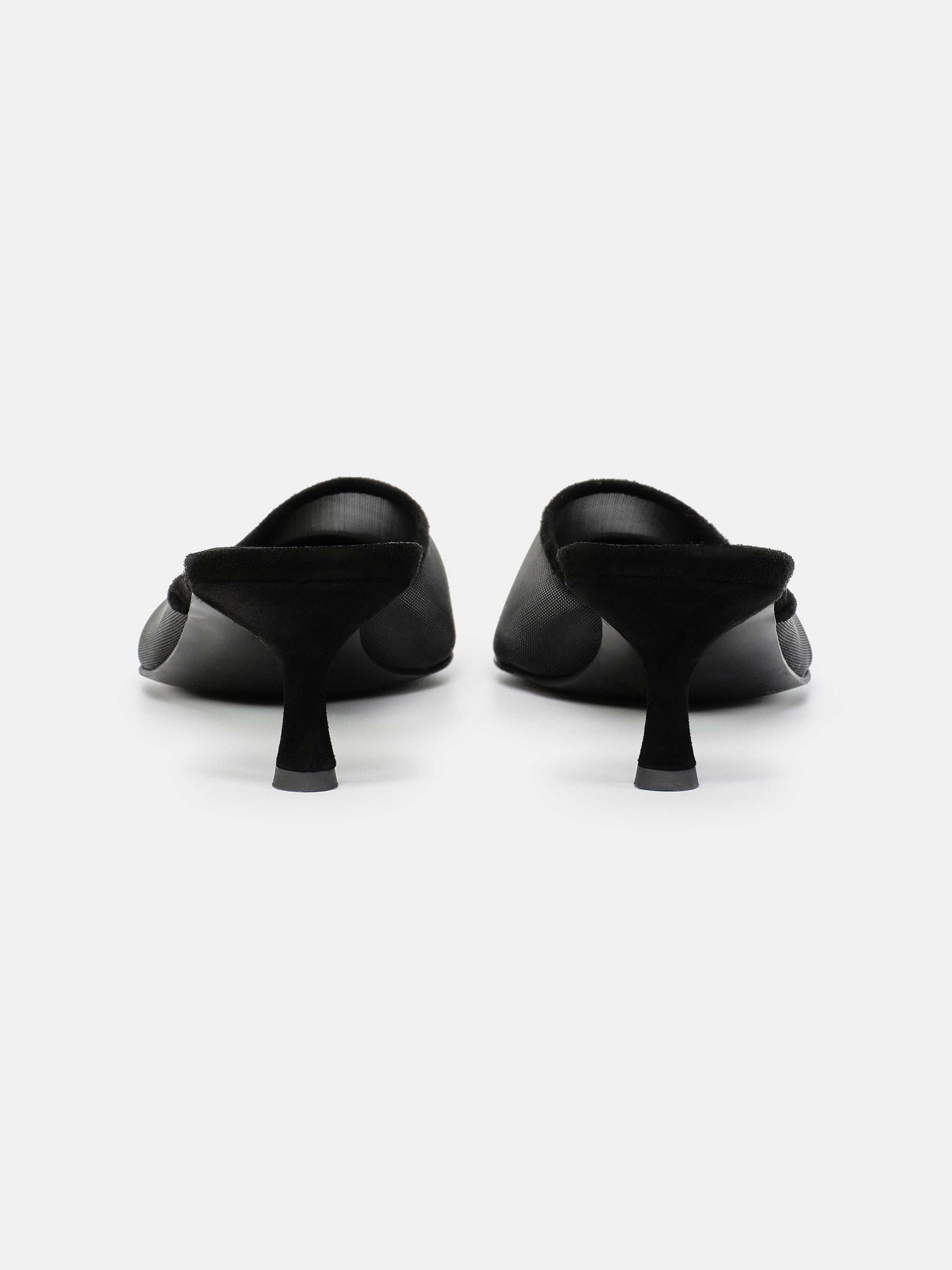 Harper Mesh Mules, Black
