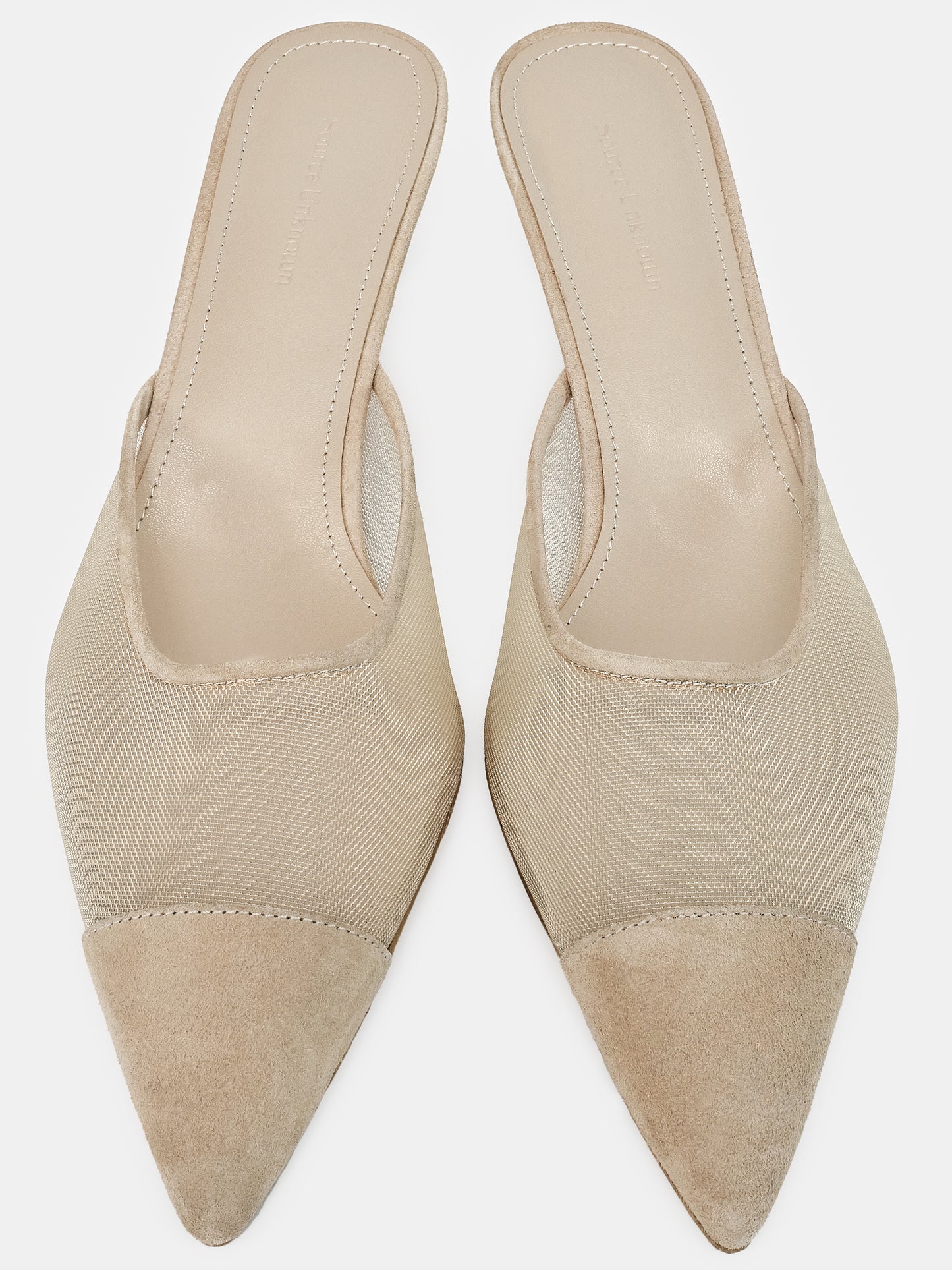 Harper Mesh Mules, Nude