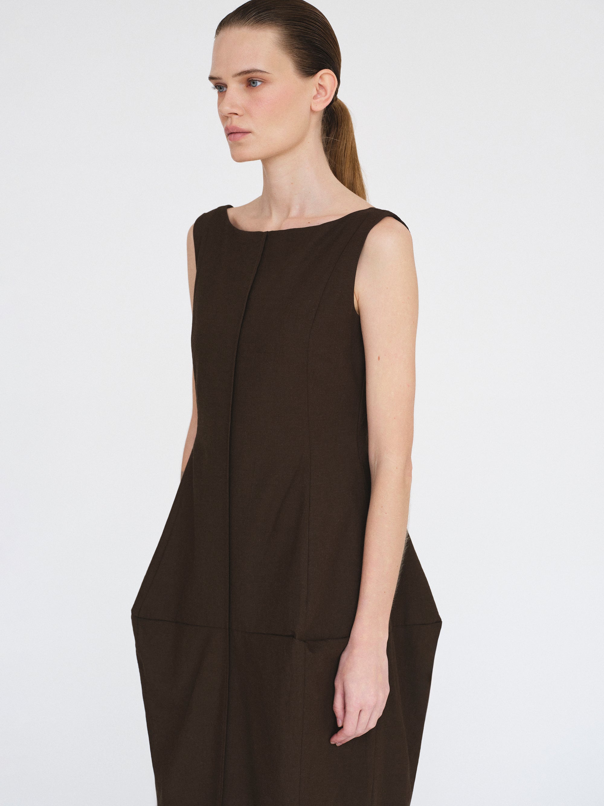 Lura Dress, Pecan