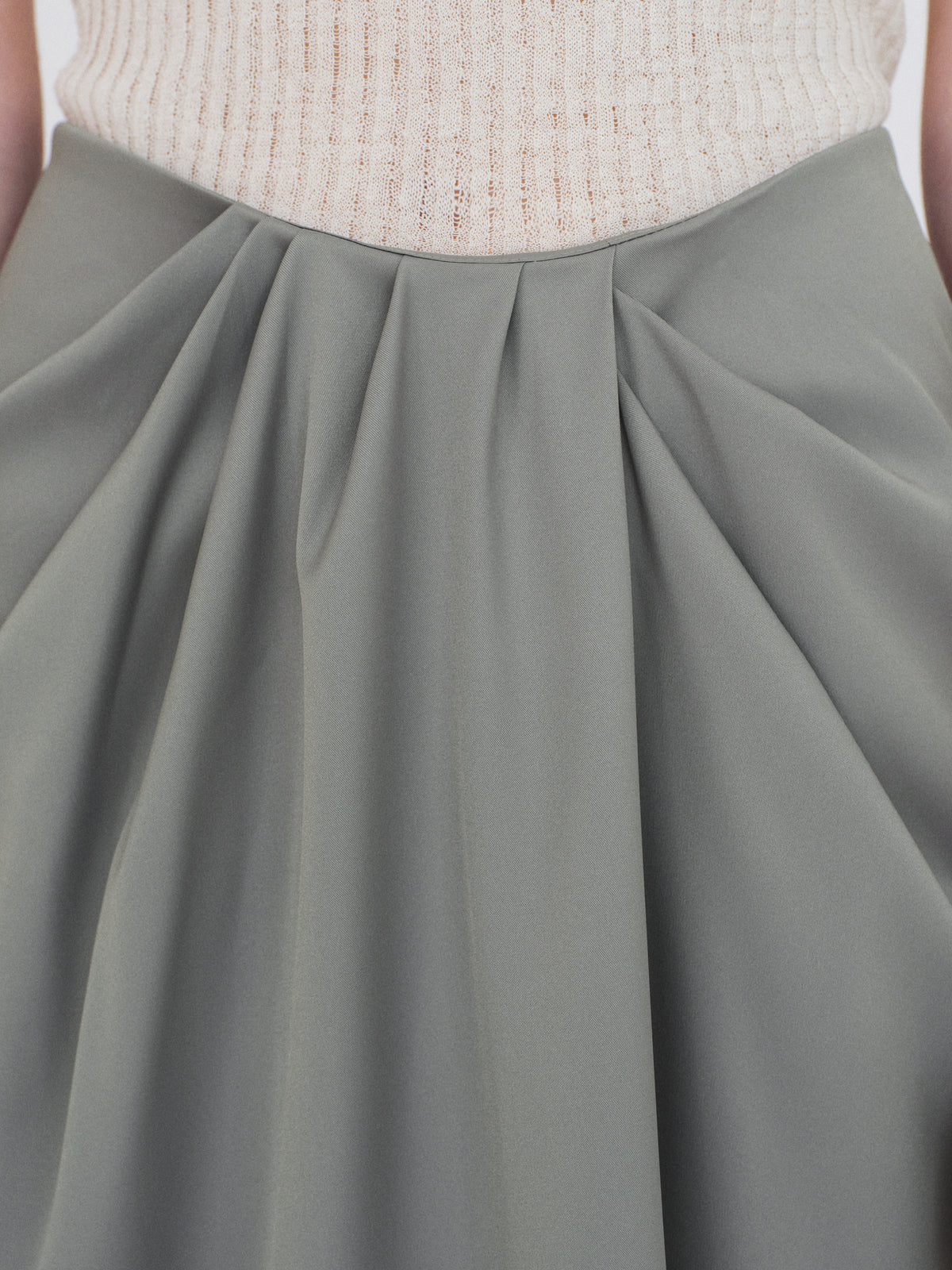 Tahoe Center-Drape Skirt, Graphite