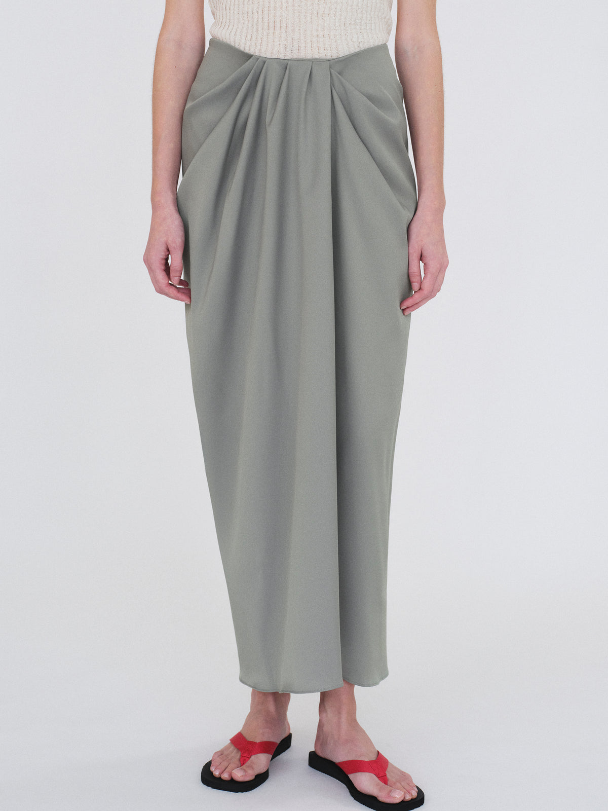 Tahoe Center-Drape Skirt, Graphite