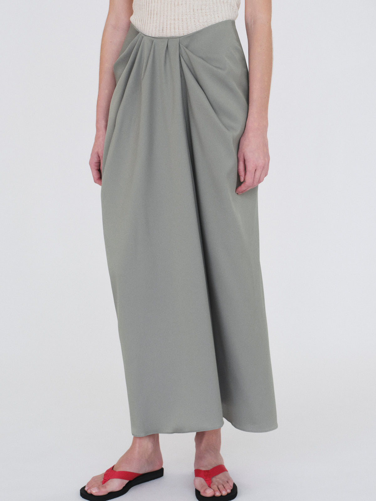 Tahoe Center-Drape Skirt, Graphite