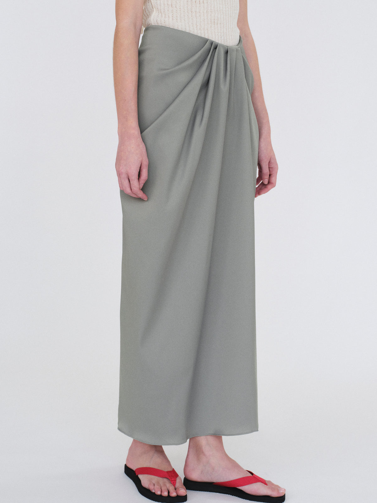Tahoe Center-Drape Skirt, Graphite