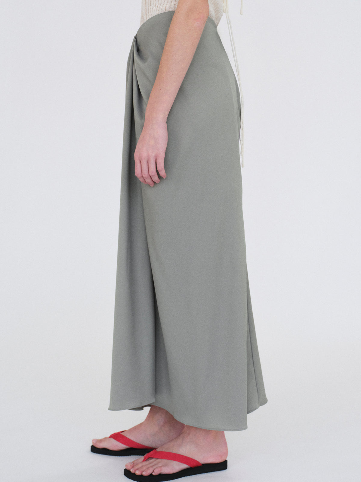 Tahoe Center-Drape Skirt, Graphite