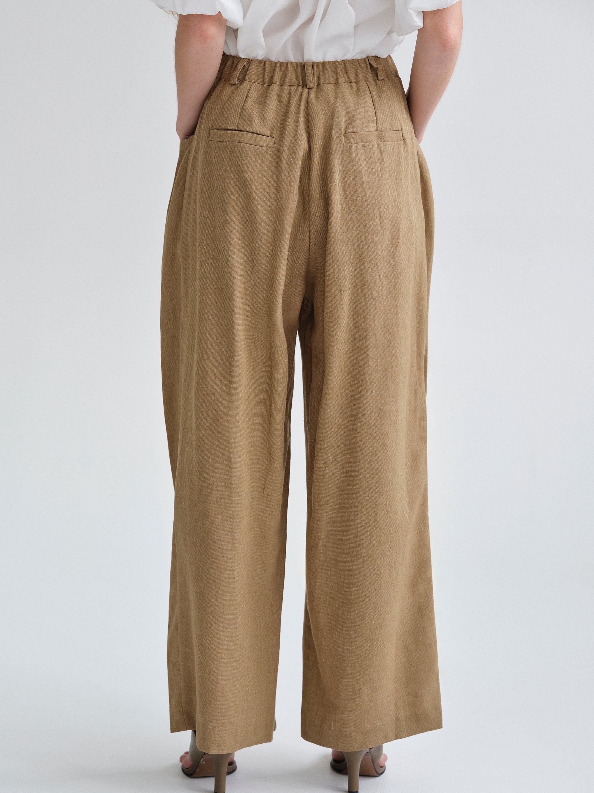 Patch Pocket Trousers, Tan