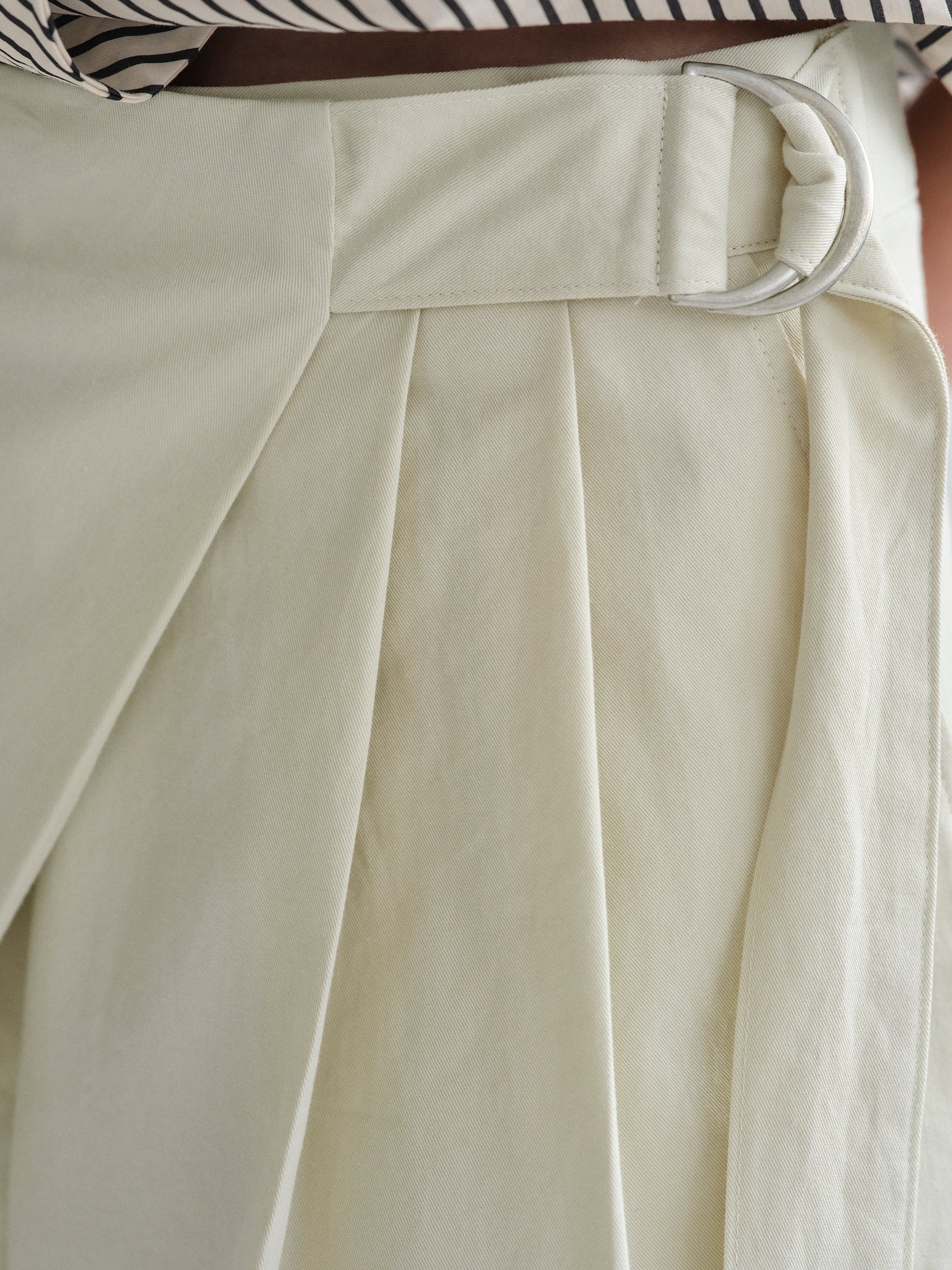 Overlay Sash Trousers, Almond