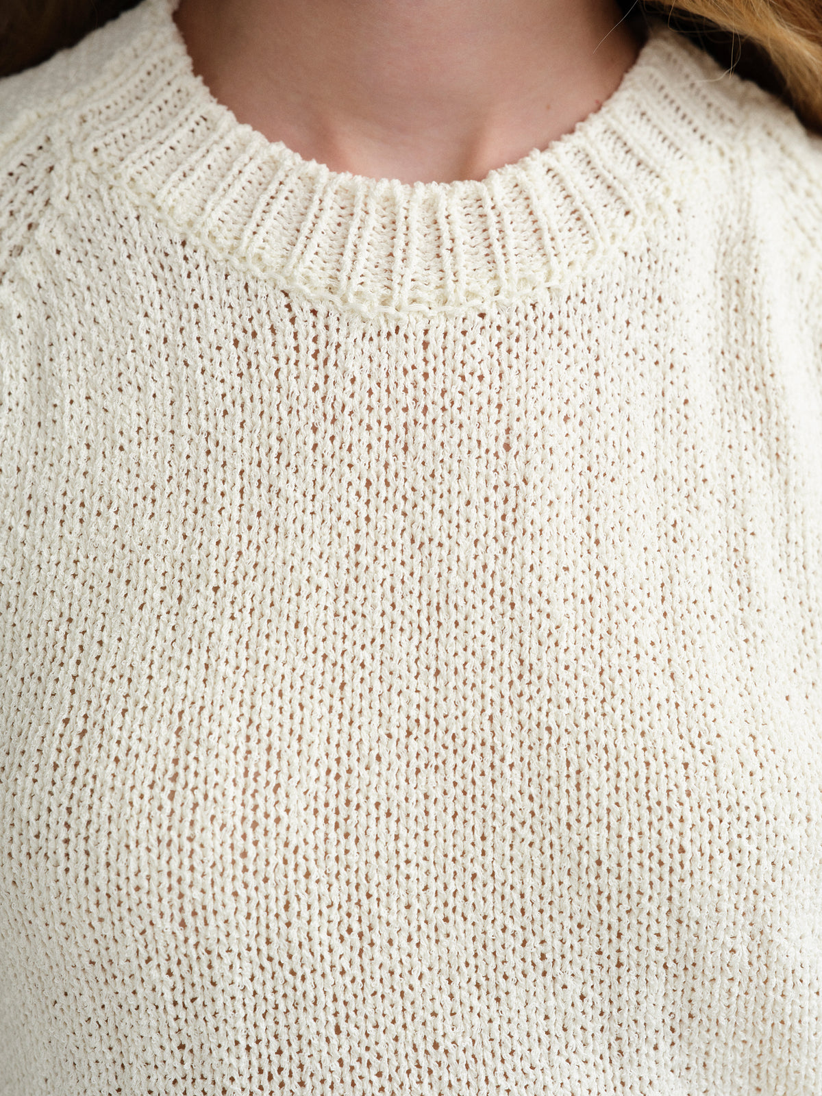 Zeren Back Knot Knit Top, Ivory