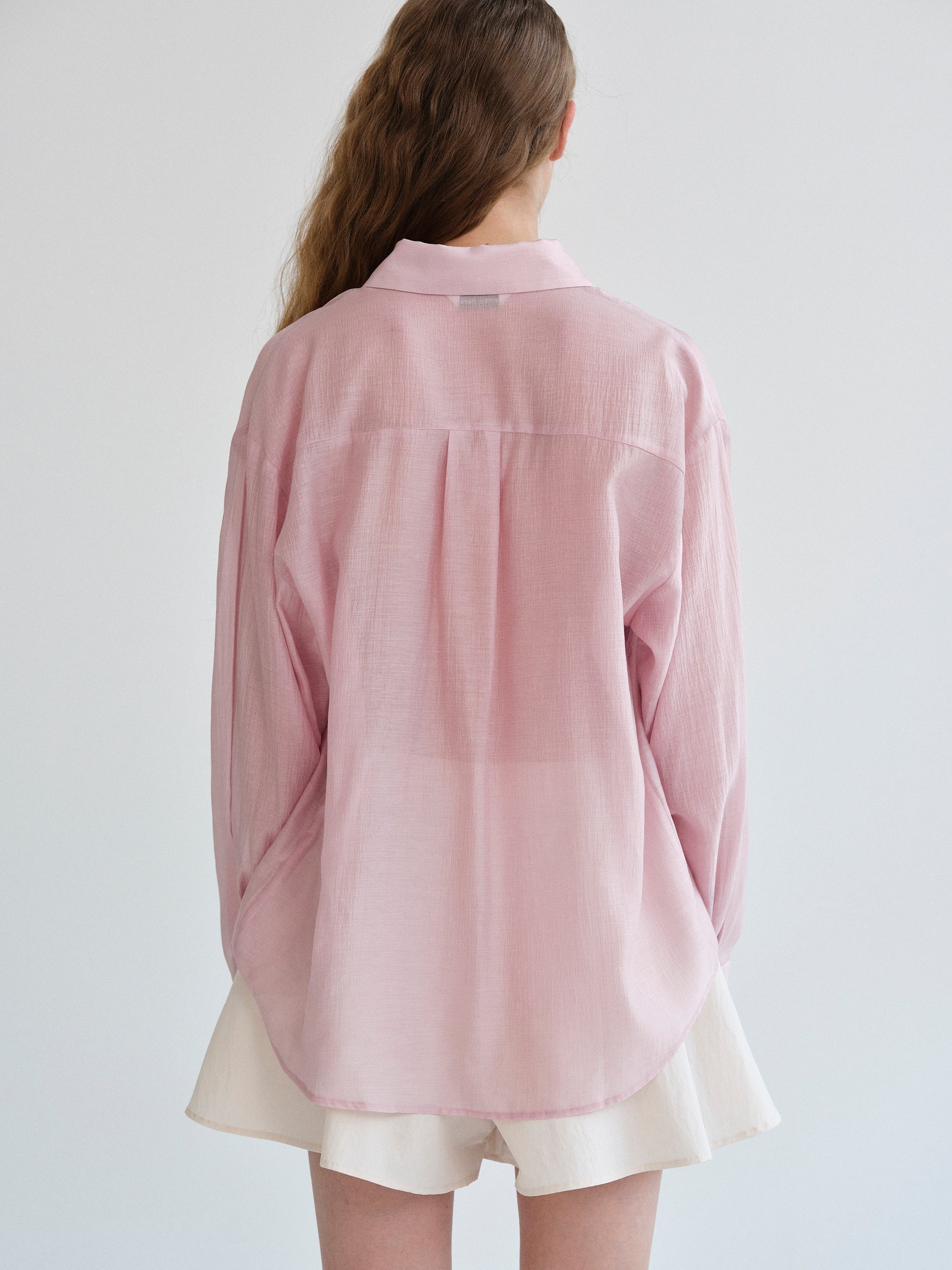 Double Placket Shirt, Pink