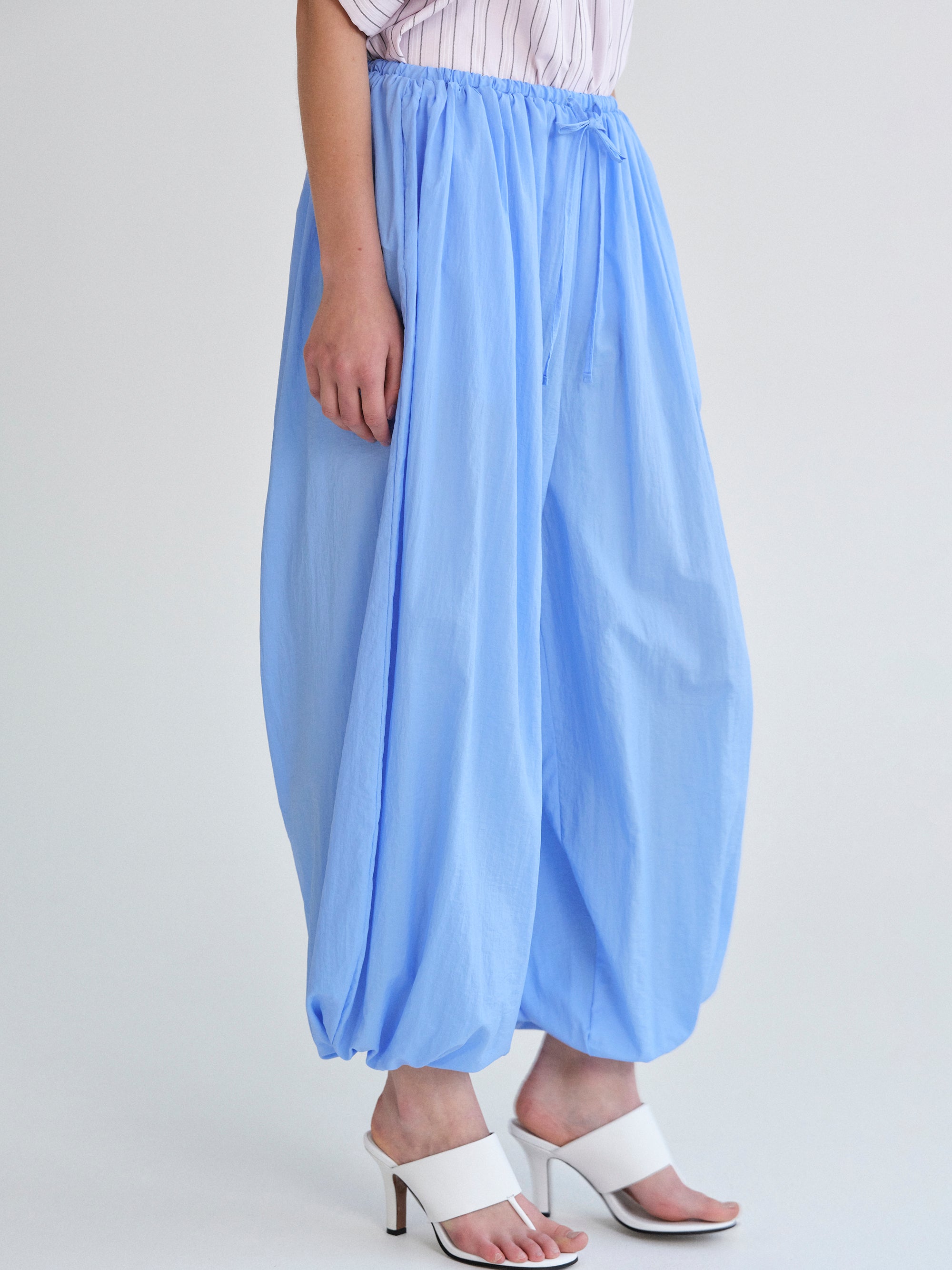 Nylon Balloon Pants, Blue