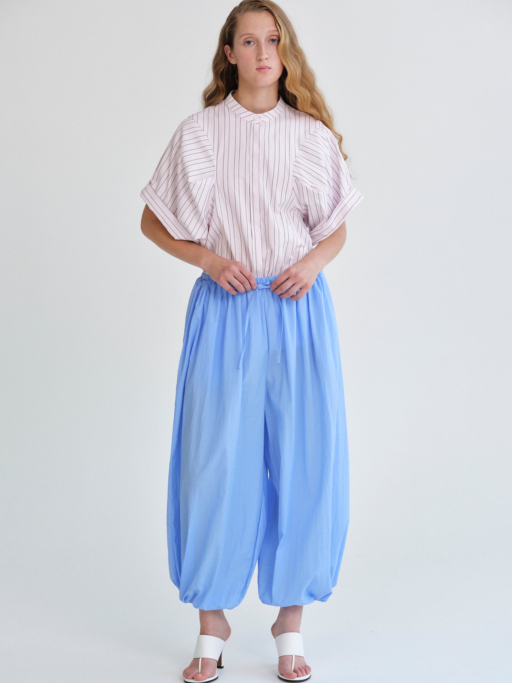 Nylon Balloon Pants, Blue