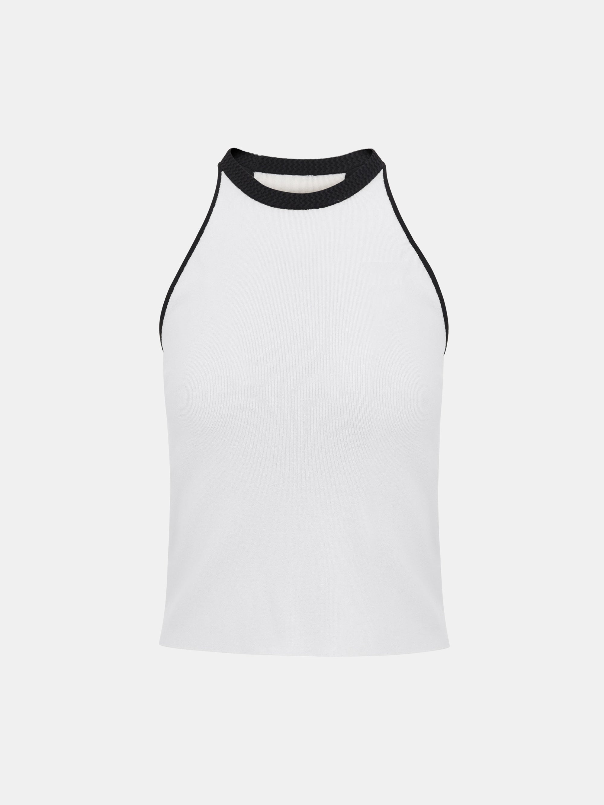 Ohia Compact Knit Tank, White