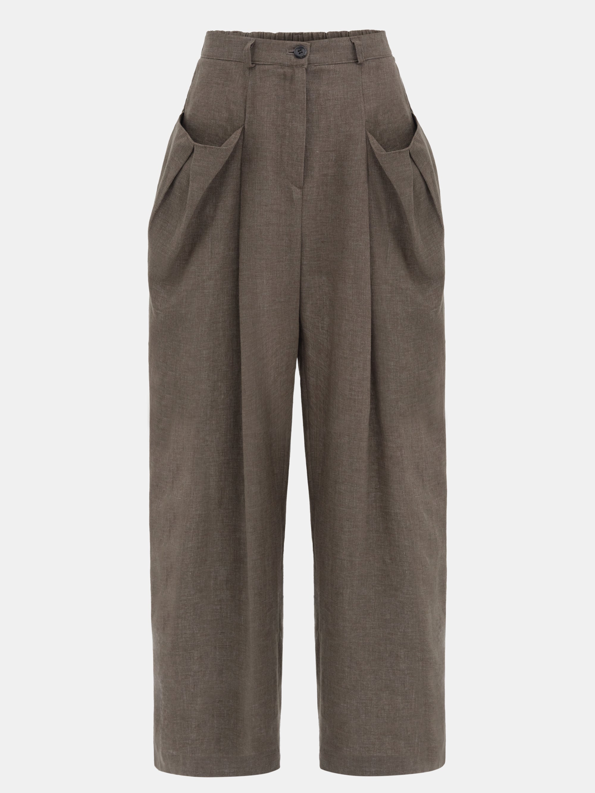 Patch Pocket Trousers, Bistre