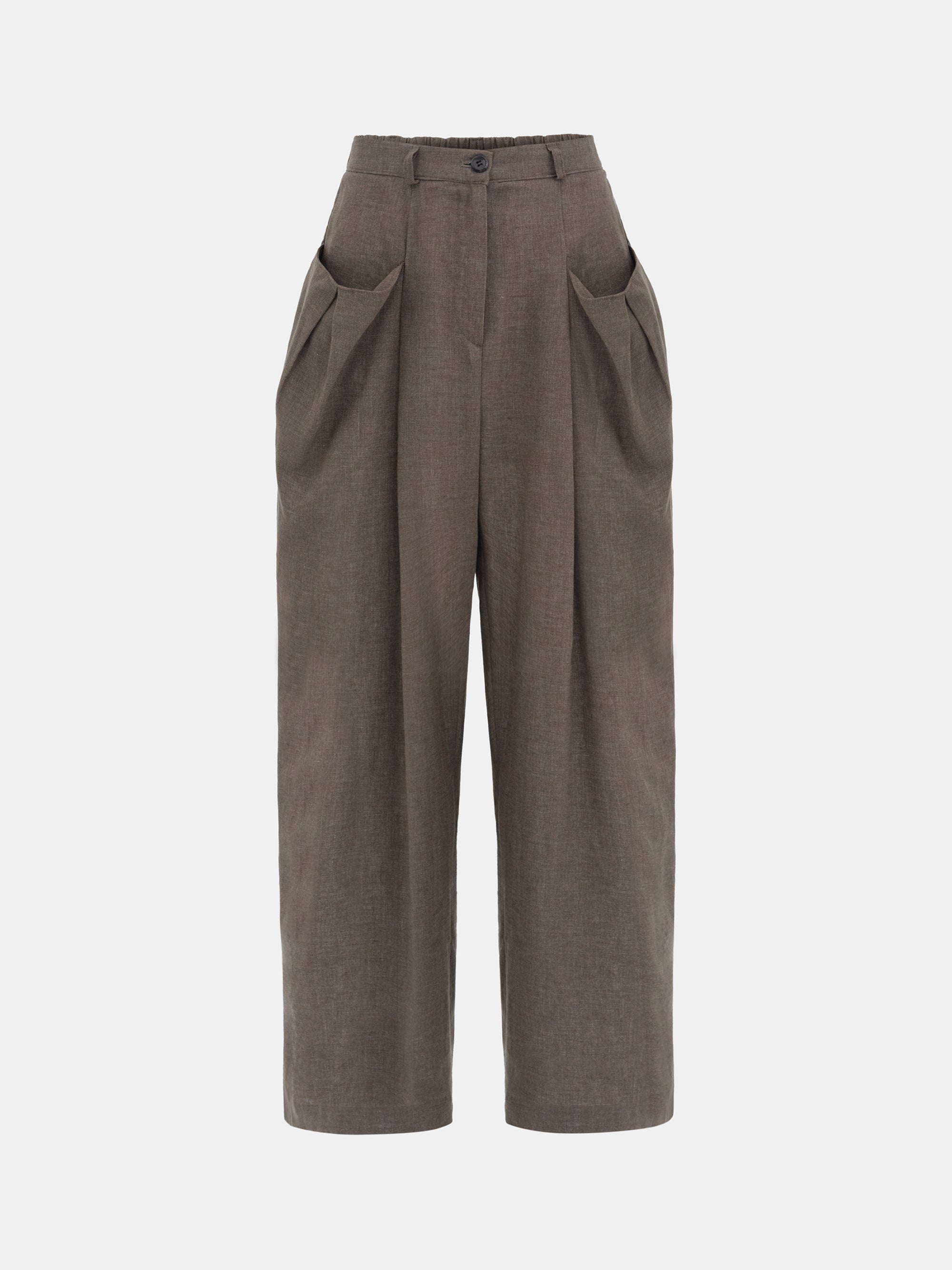 Patch Pocket Trousers, Bistre