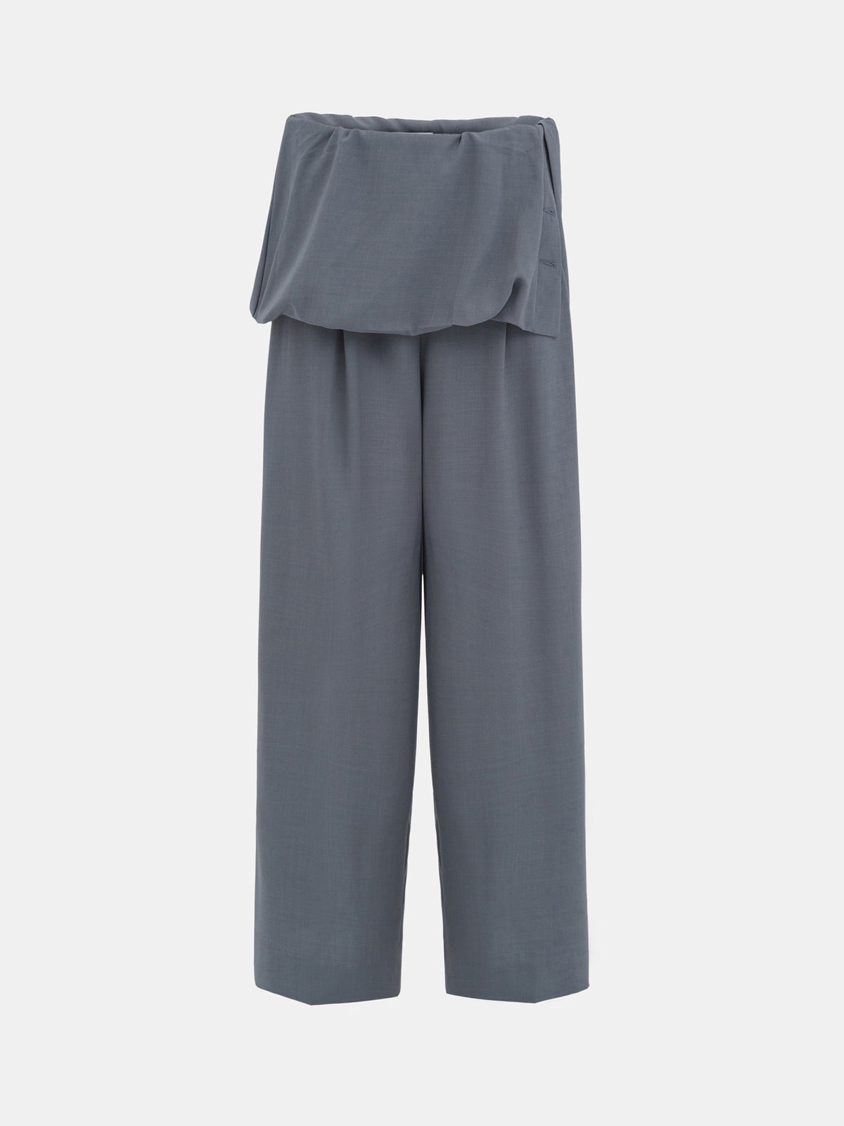 Stevie Fold-Over Trousers, Grey