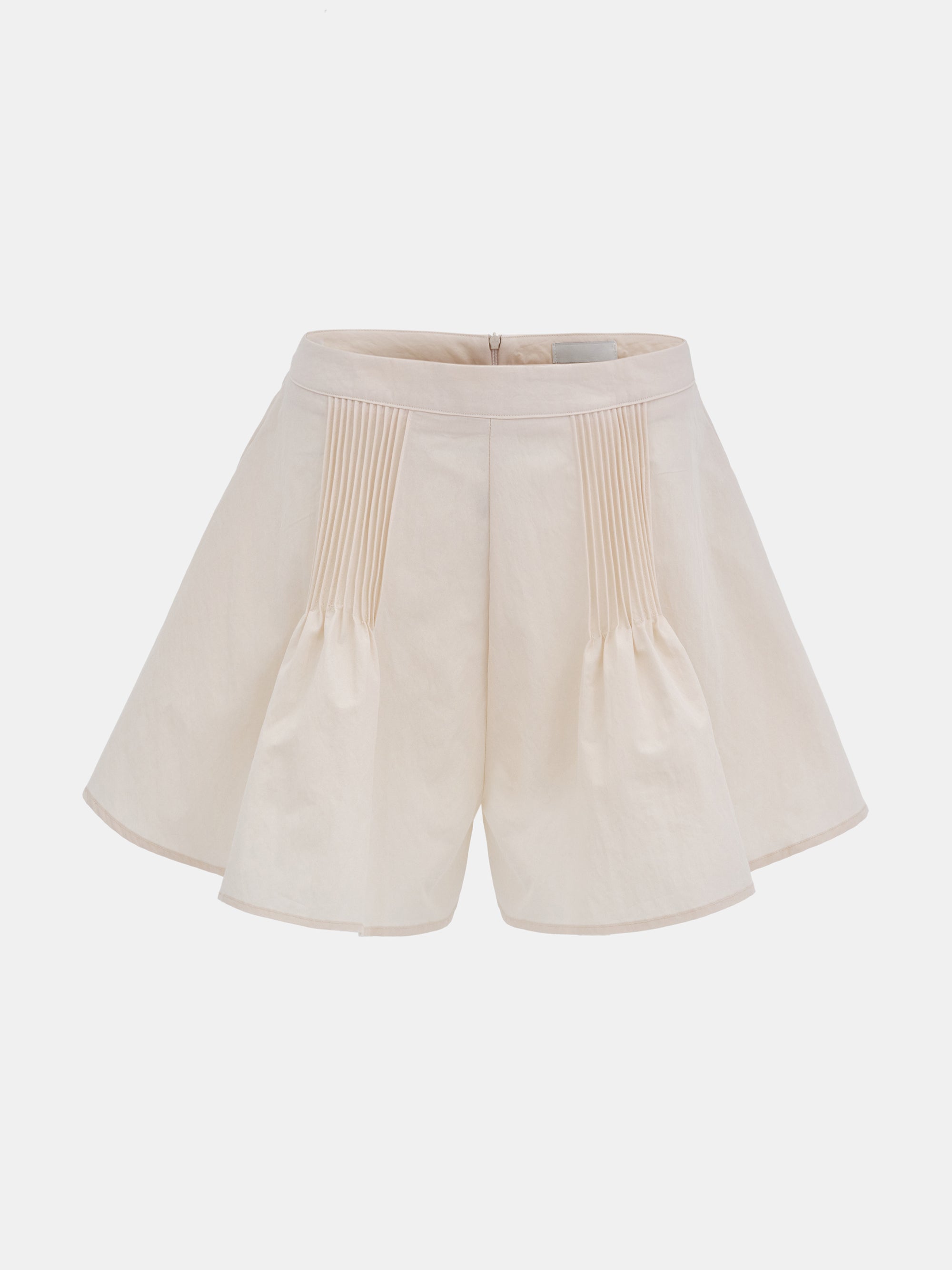 Pleat Balloon Shorts, Ivory