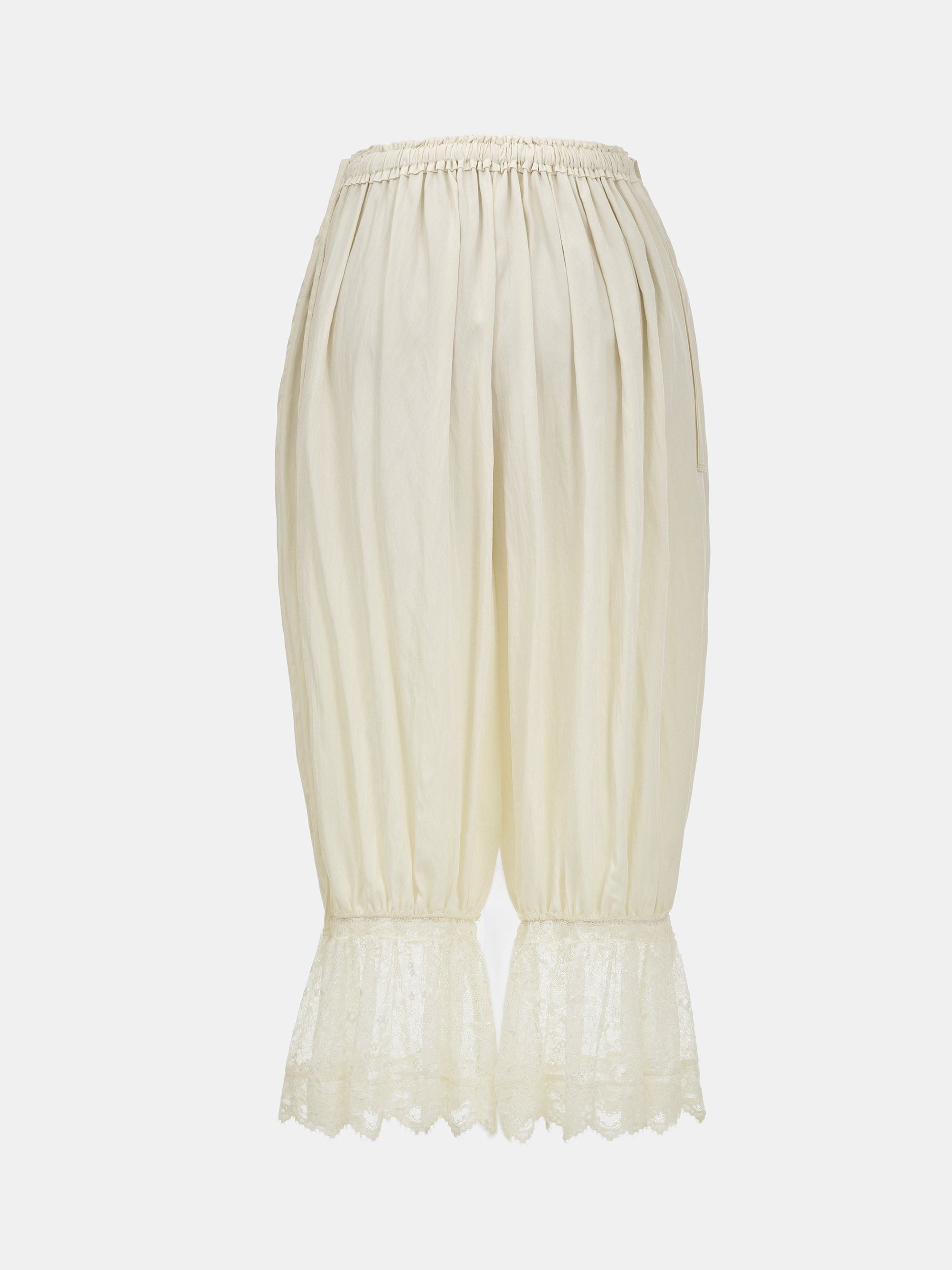 Drawstring Lace Pants, Ivory
