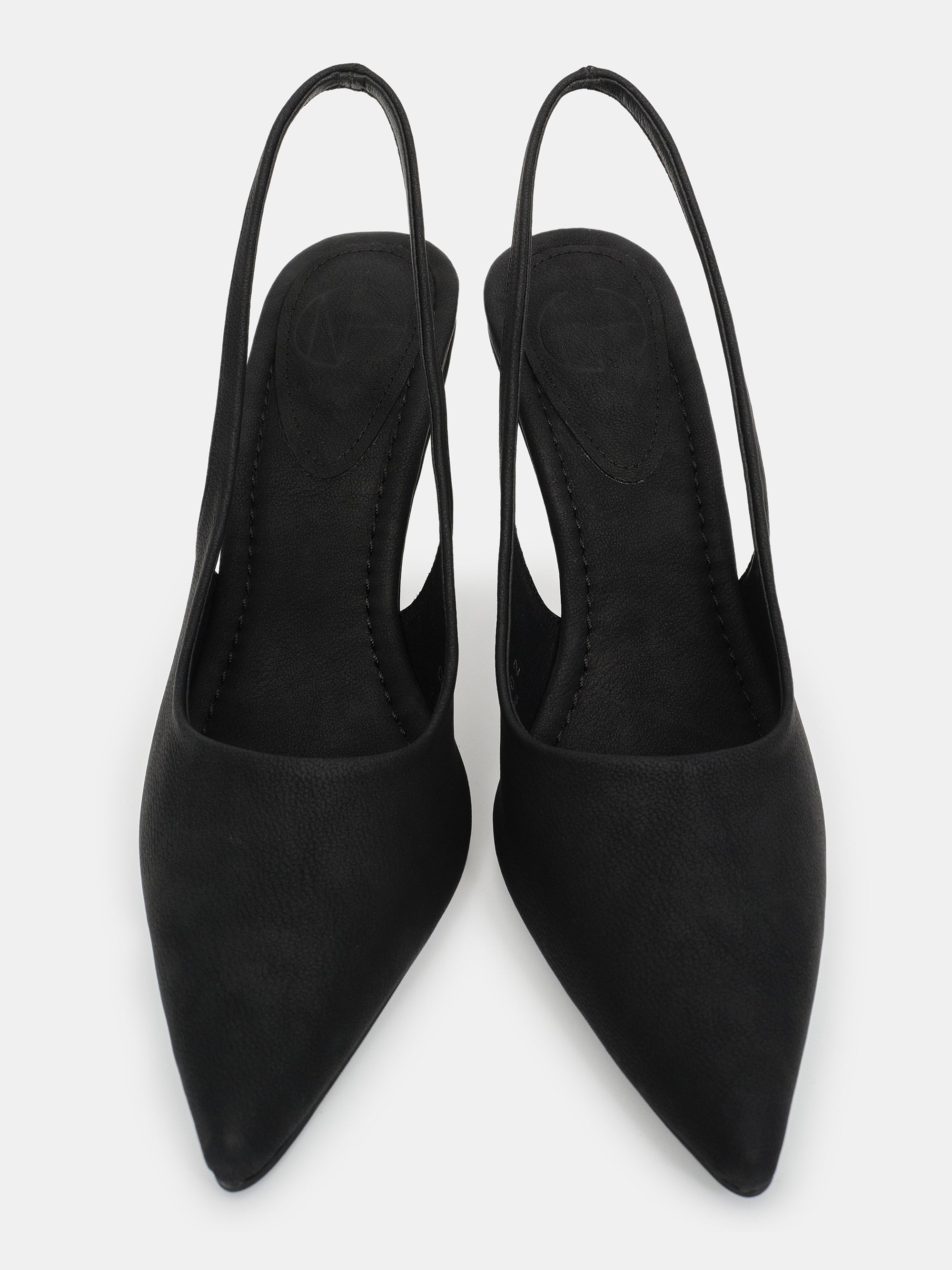 Slingback Wedge Heels, Black