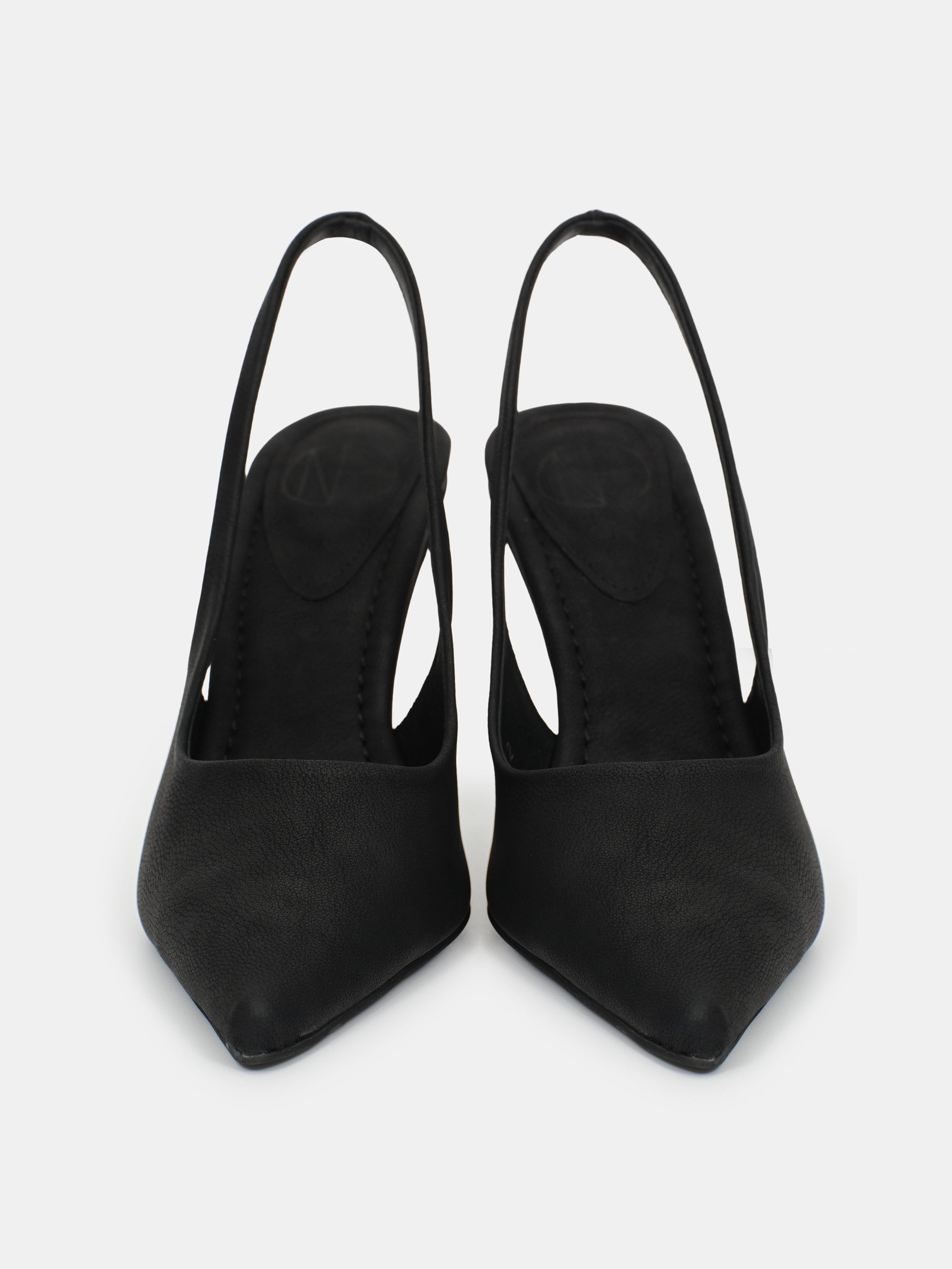 Slingback Wedge Heels, Black