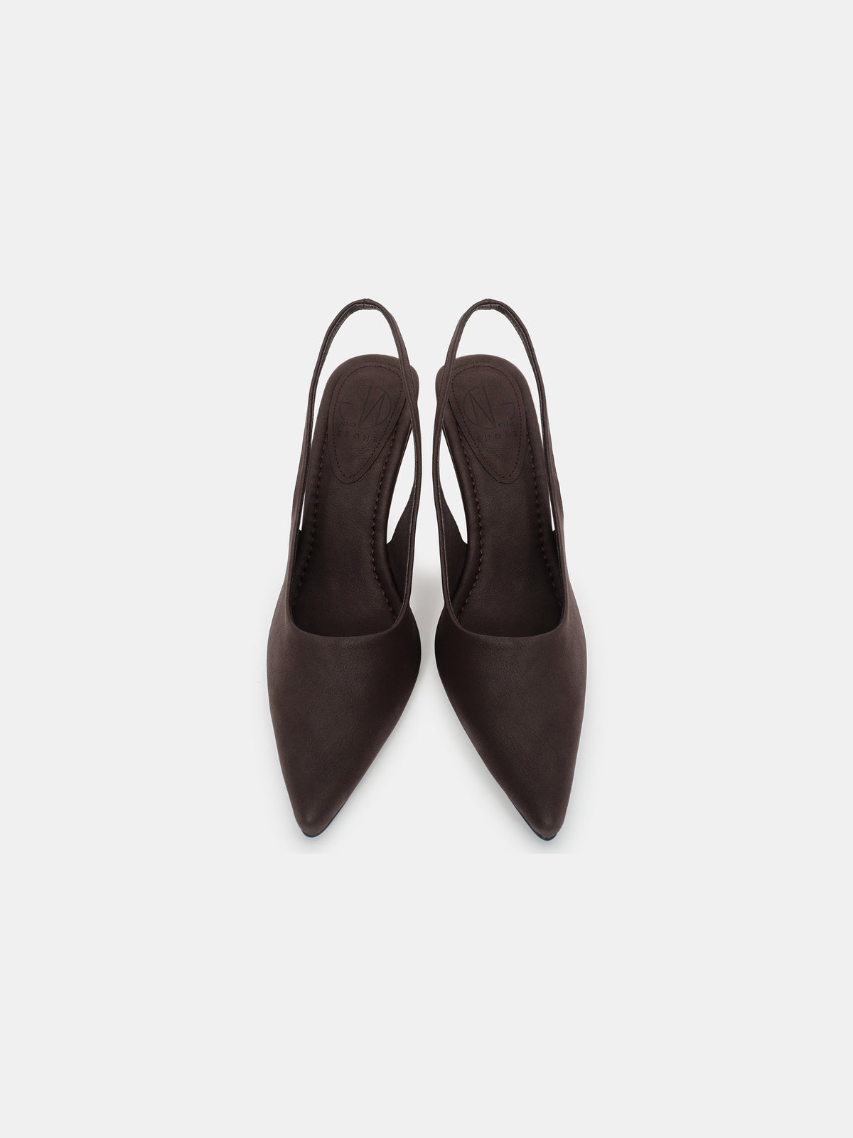 Slingback Wedge Heels, Chocolate