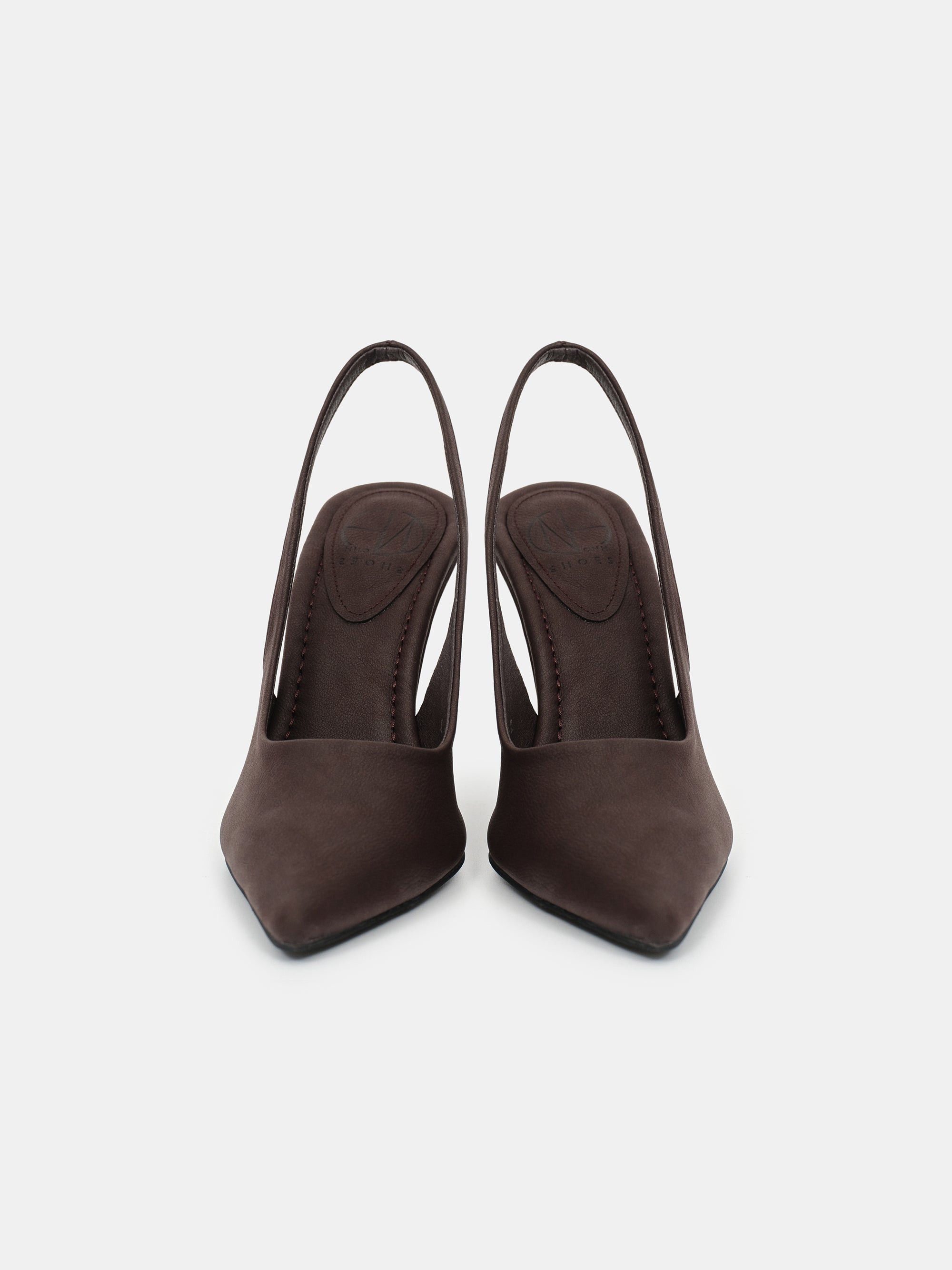 Slingback Wedge Heels, Chocolate