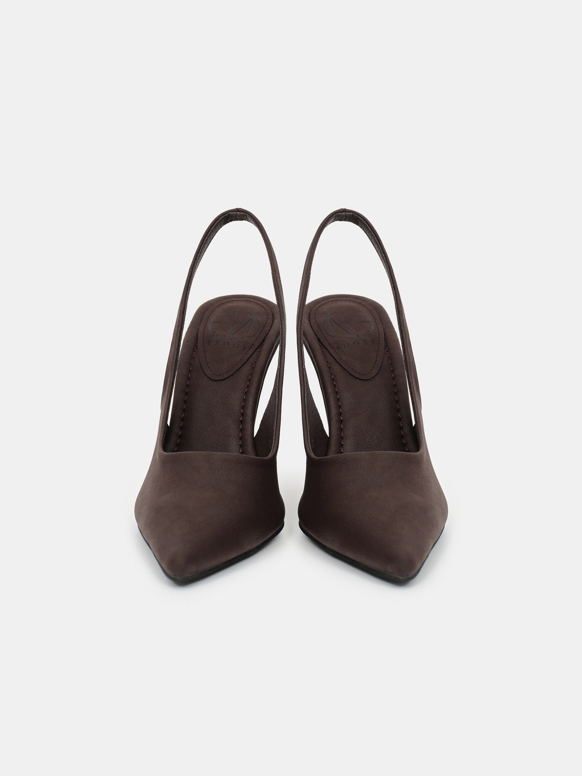 Slingback Wedge Heels, Chocolate