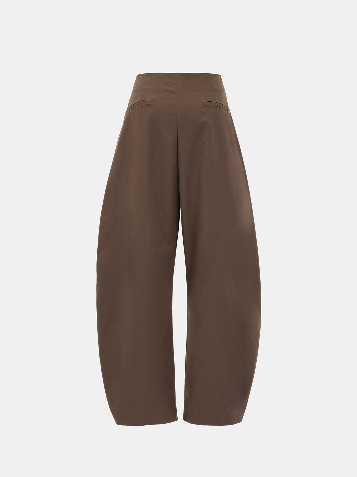 Edolo Barrel-Leg Trousers, Brown
