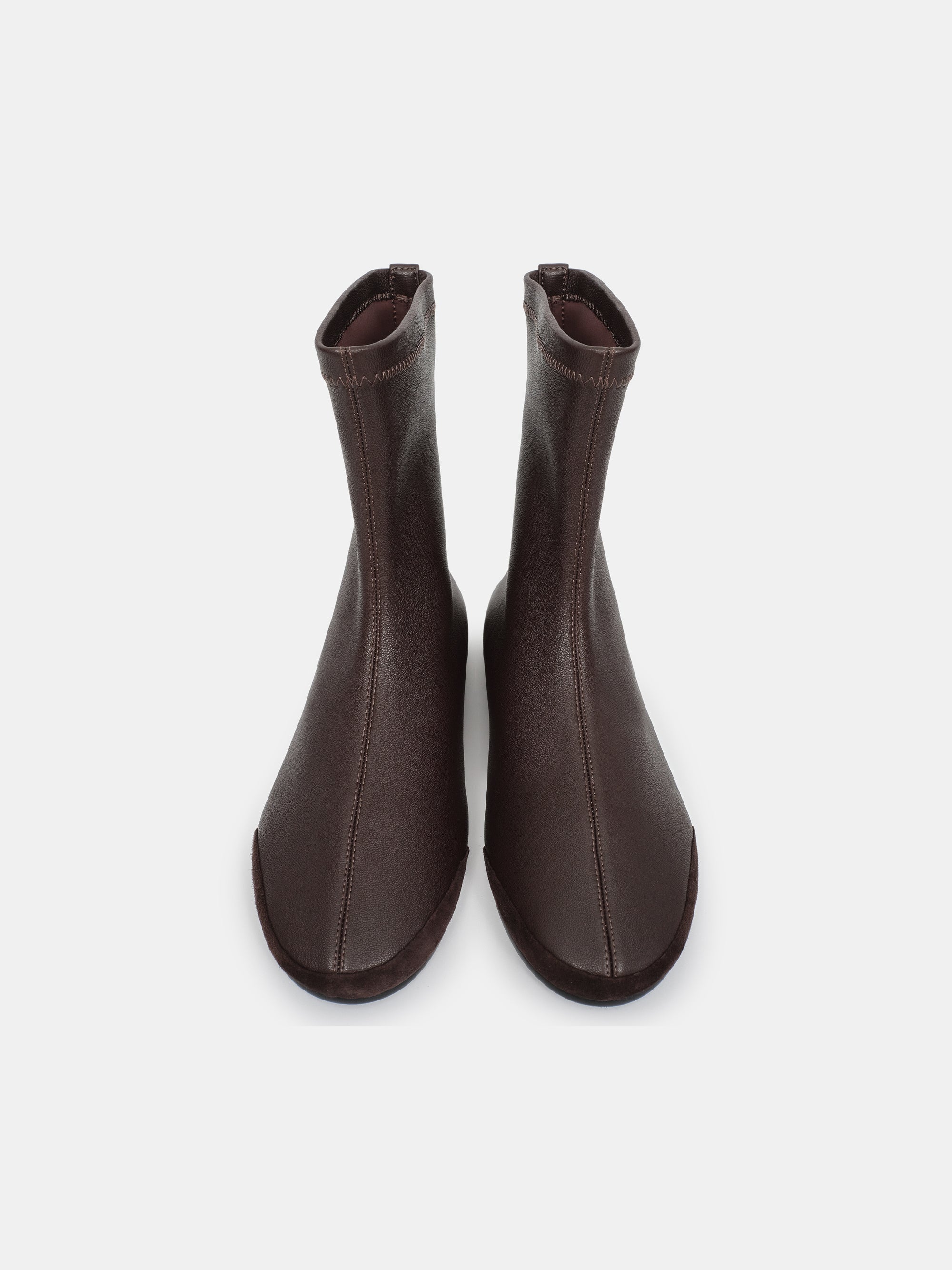 Leather Ankle Boots, Brown