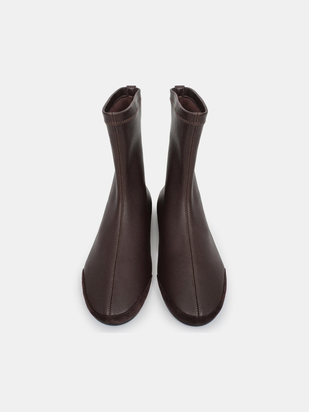 Leather Ankle Boots, Brown