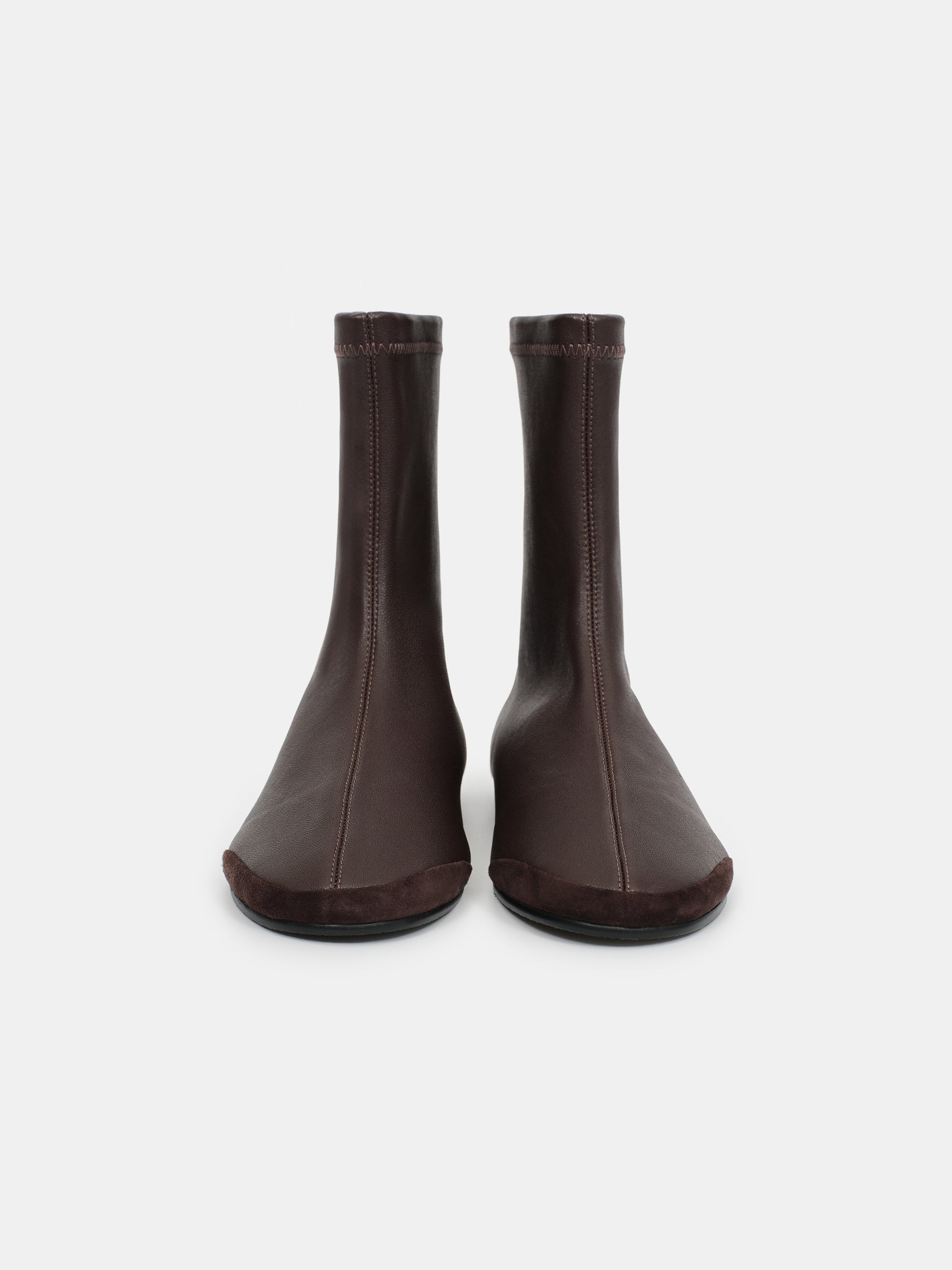 Leather Ankle Boots, Brown