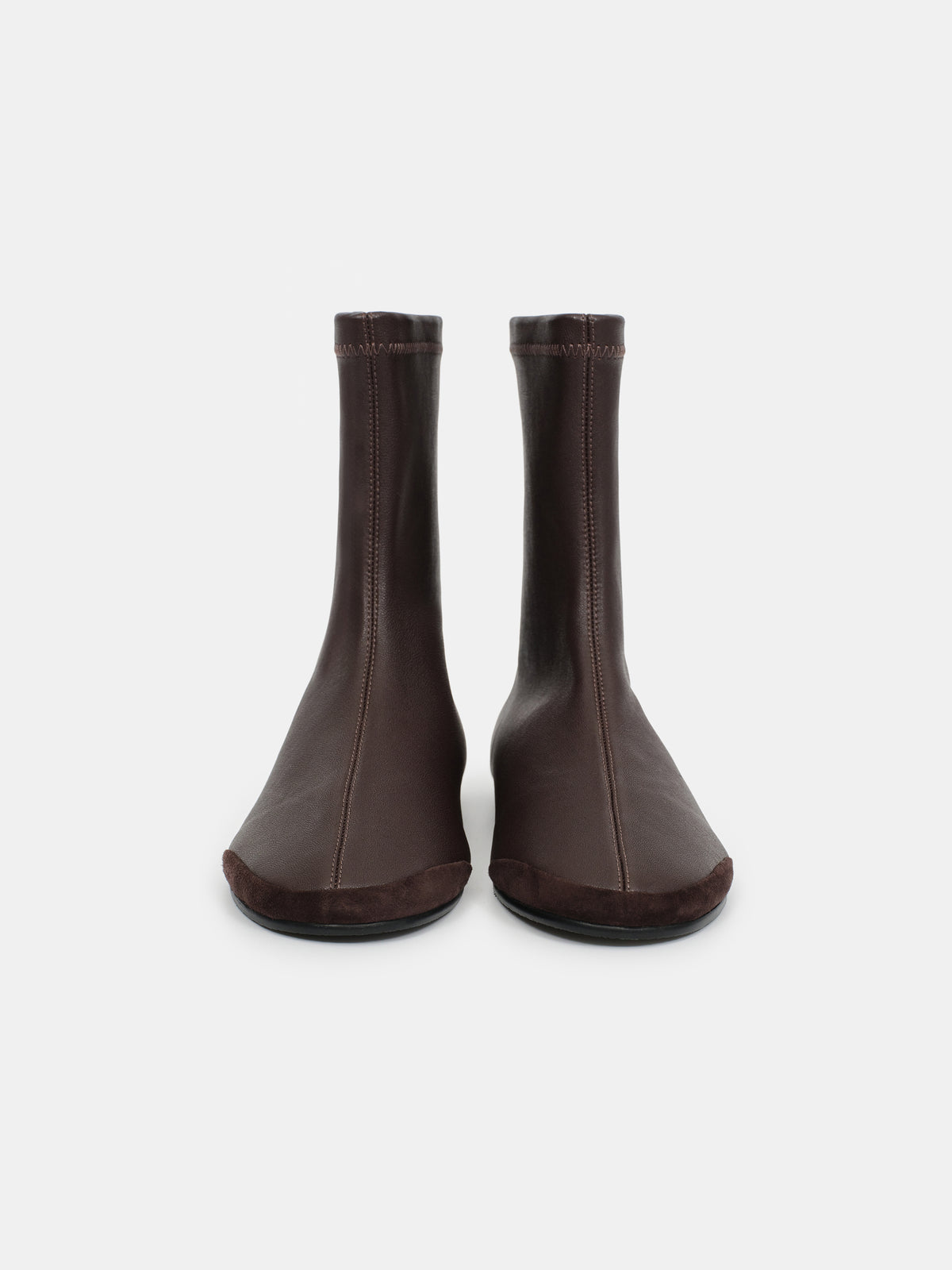 Leather Ankle Boots, Brown