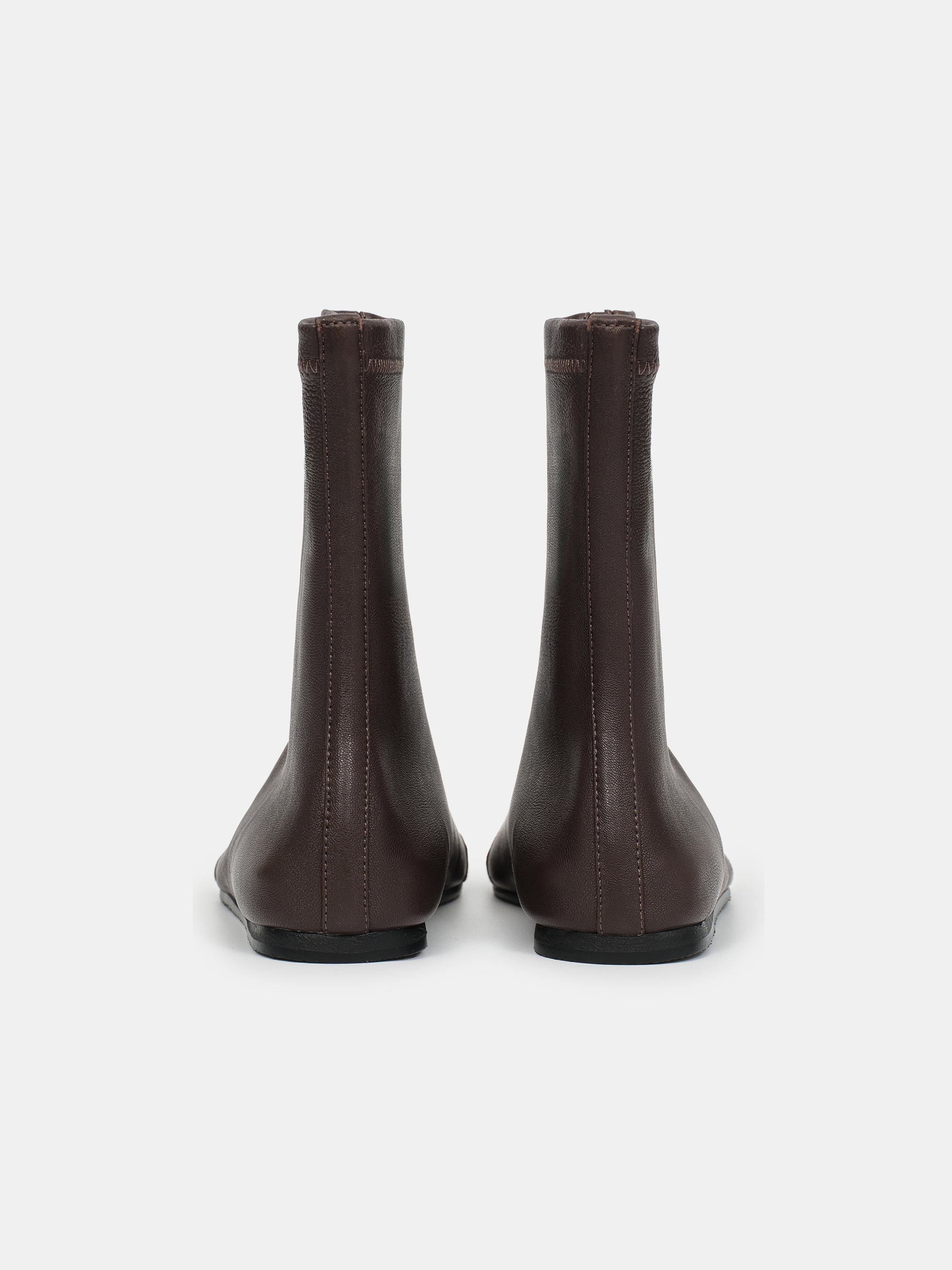 Leather Ankle Boots, Brown