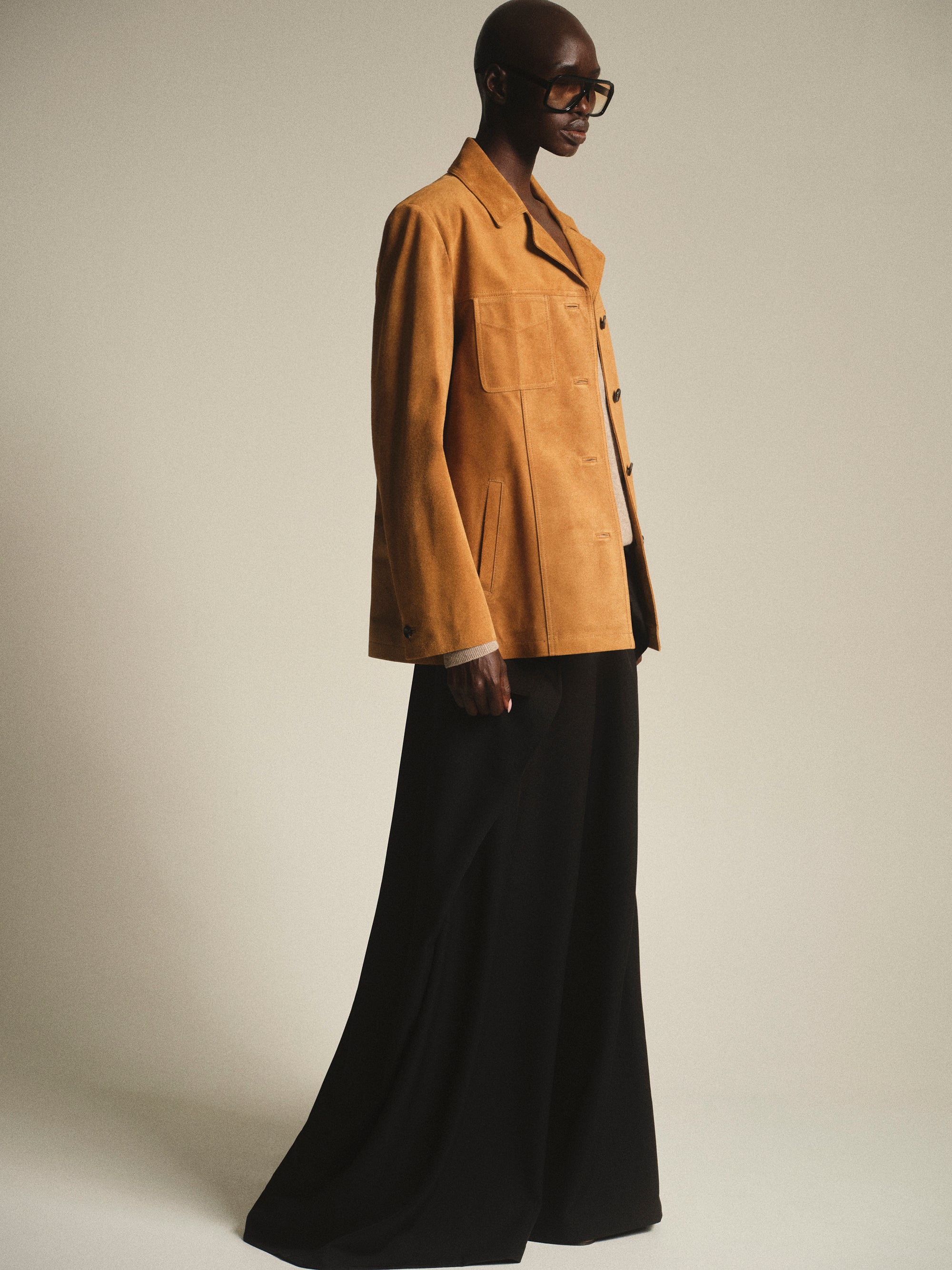 Double Flap Cargo Trousers, Black