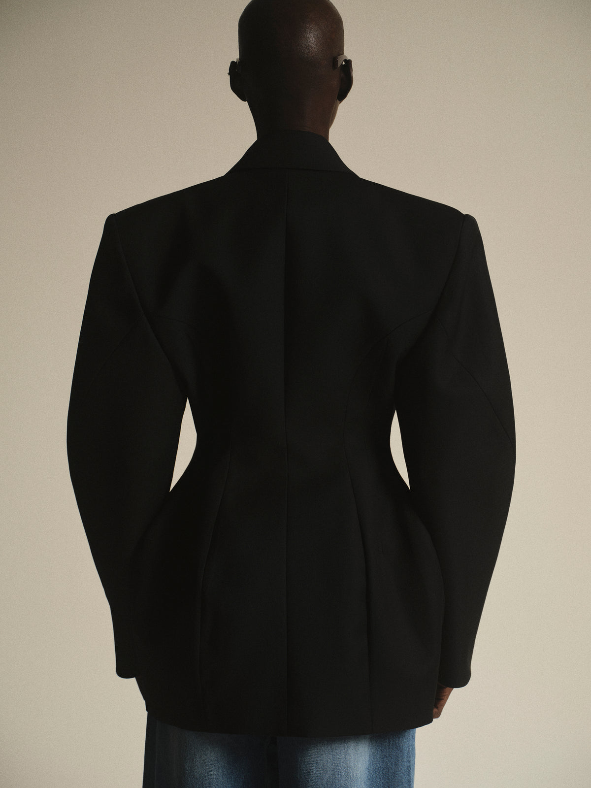 Martha Hourglass Blazer, Black