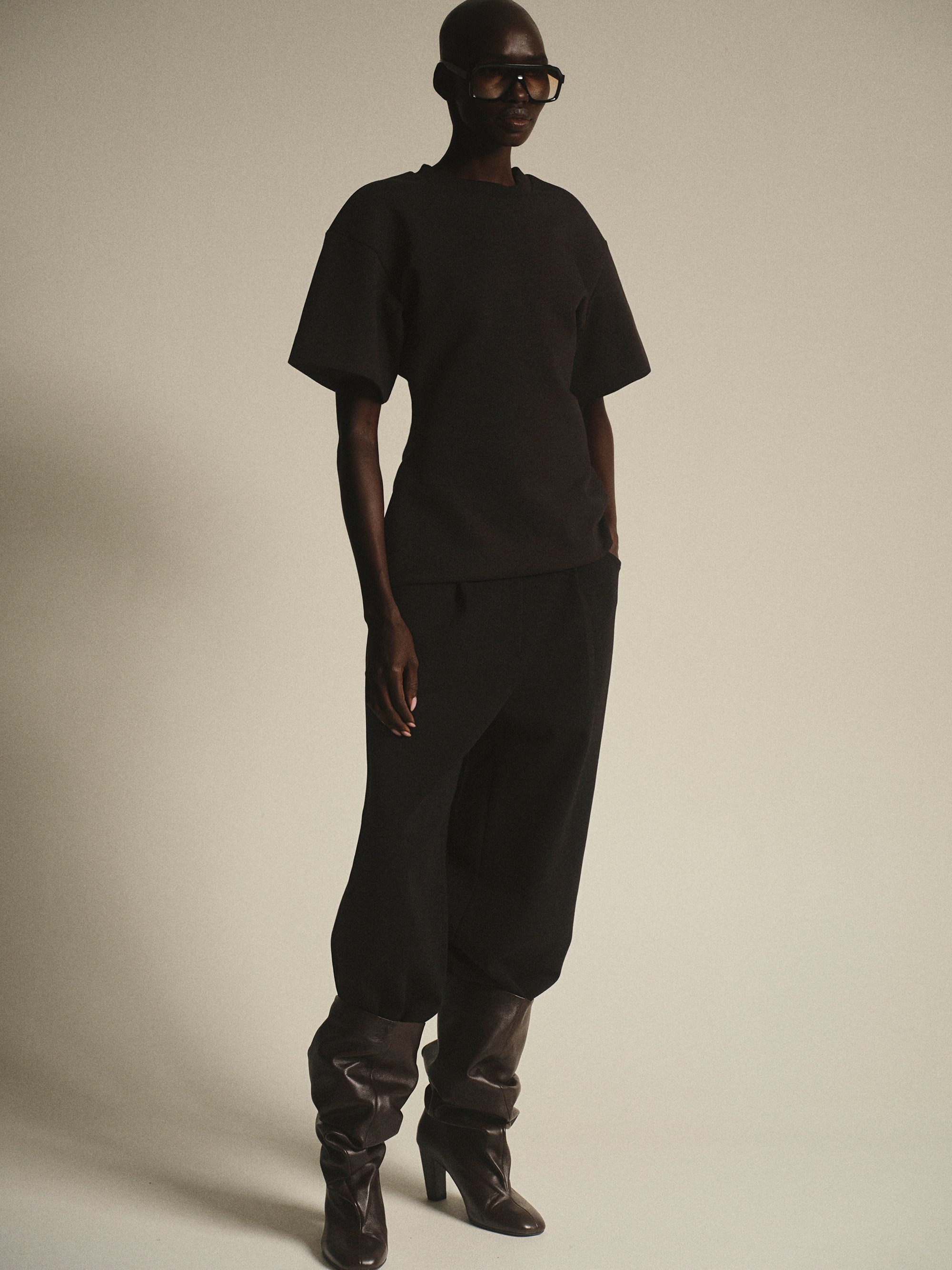 Cinched T-Shirt, Black