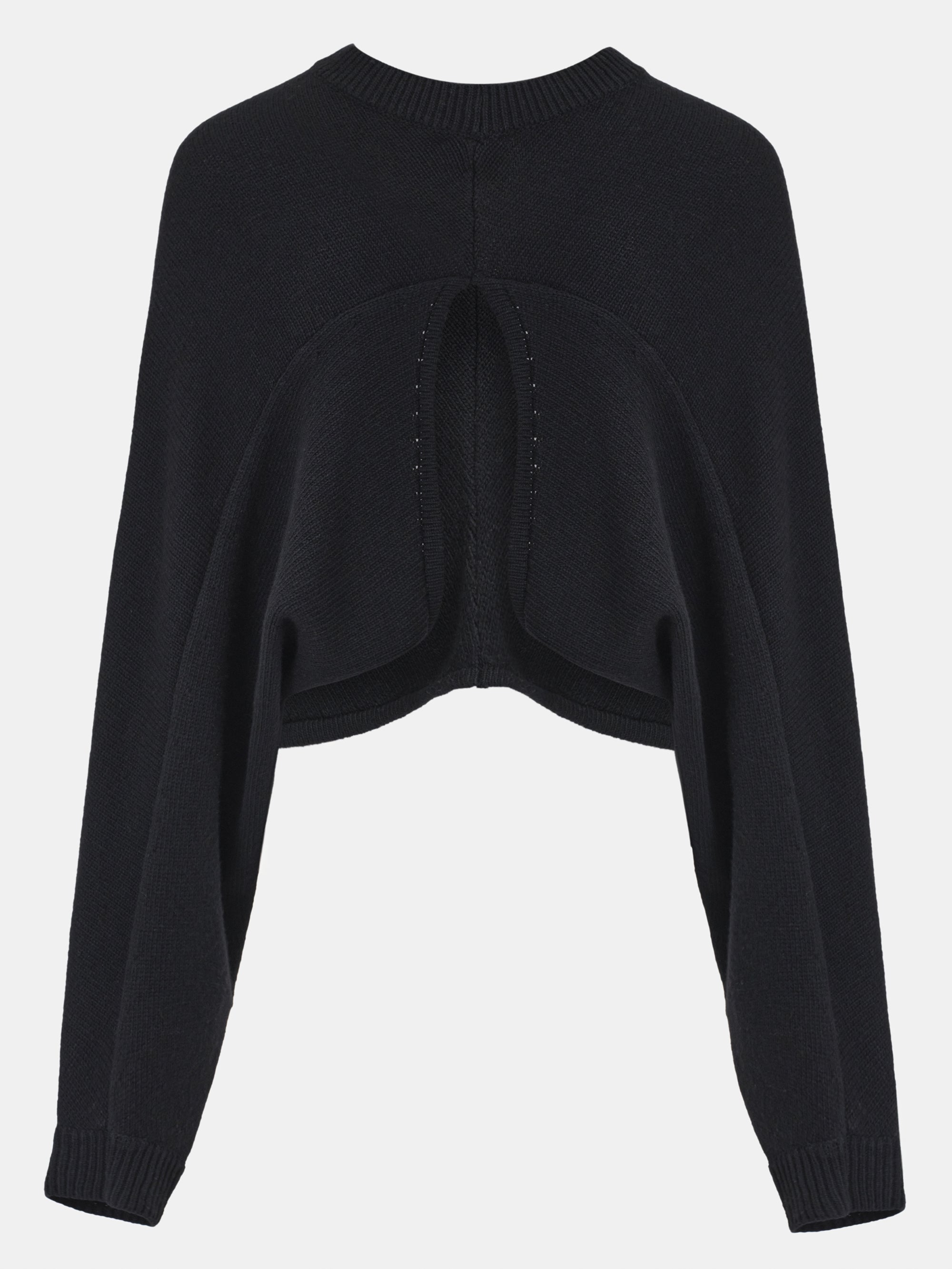 Open Back Dolman Knit, Black