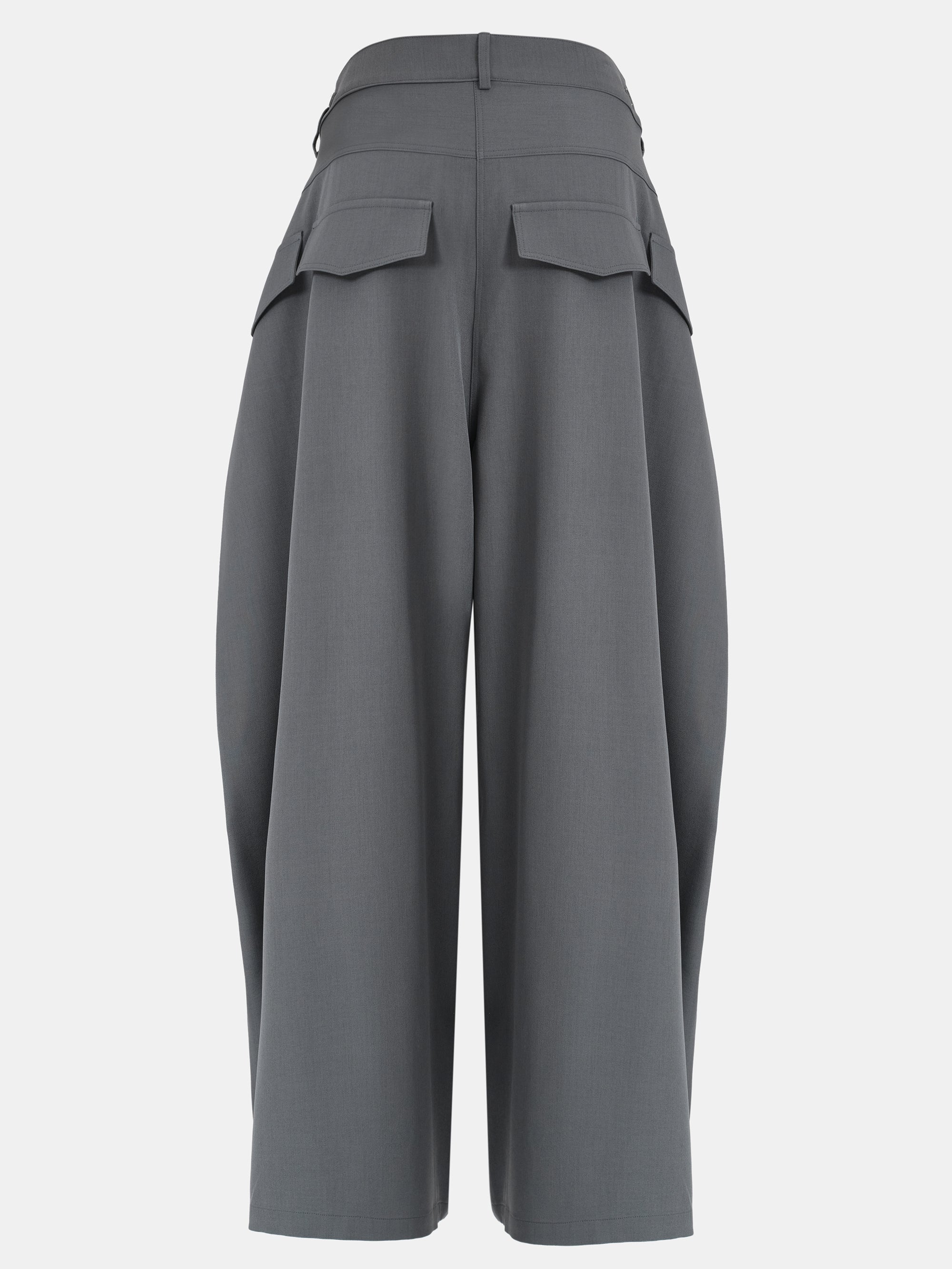 Double Flap Cargo Trousers, Grey