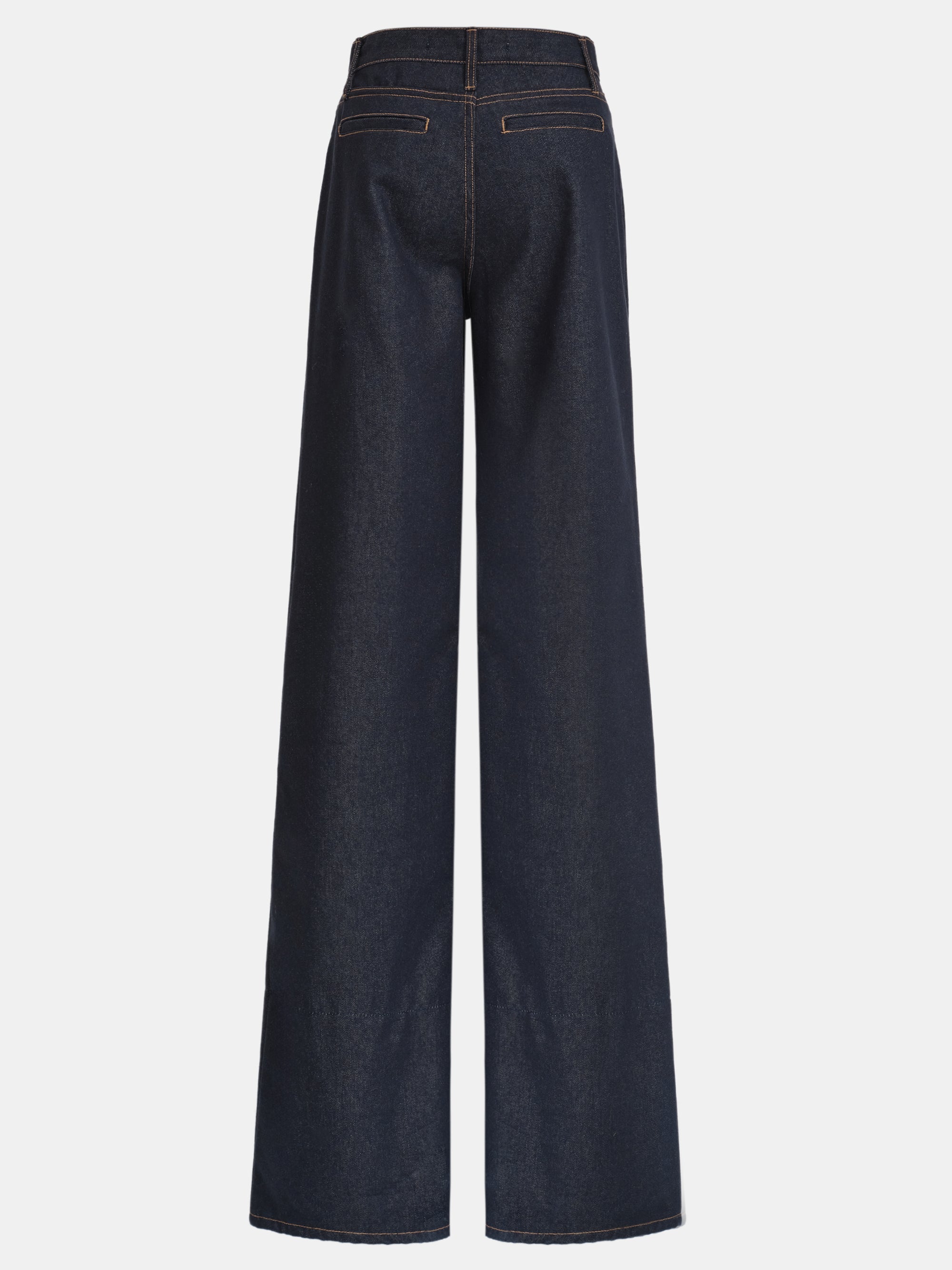 High Rise Wide Leg Jeans, Raw Wash