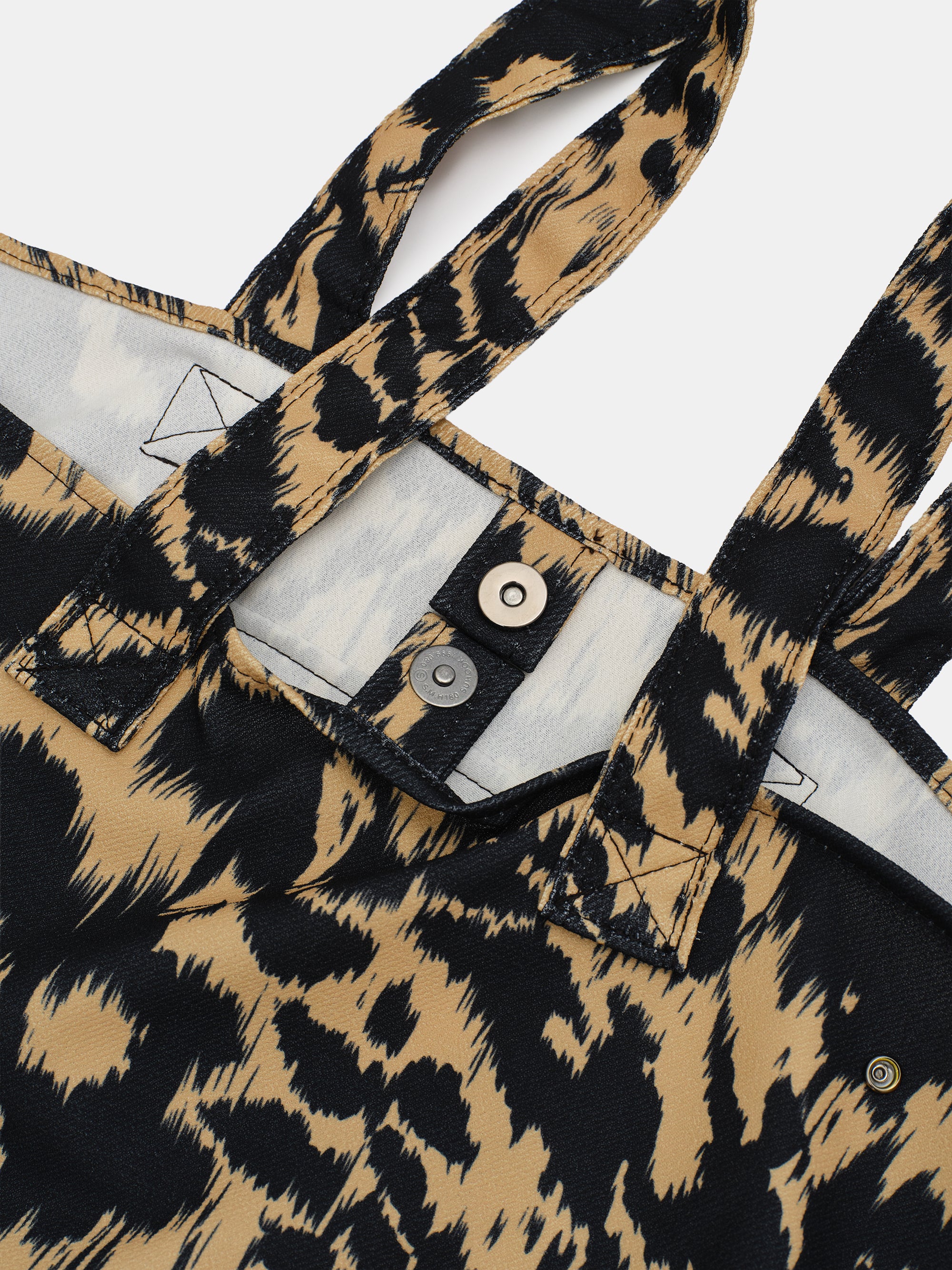 Leopard-Print Tote Bag, Brown