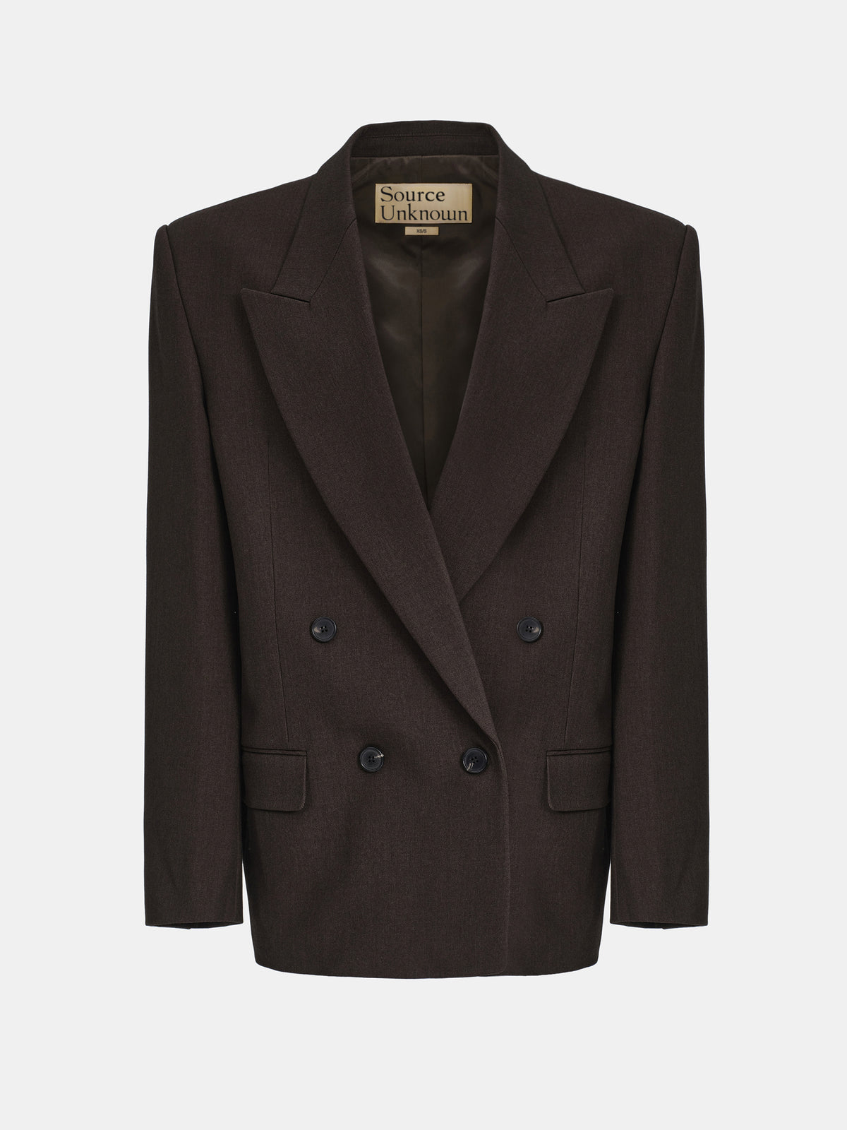 Gelso Double Breasted Blazer, Brown